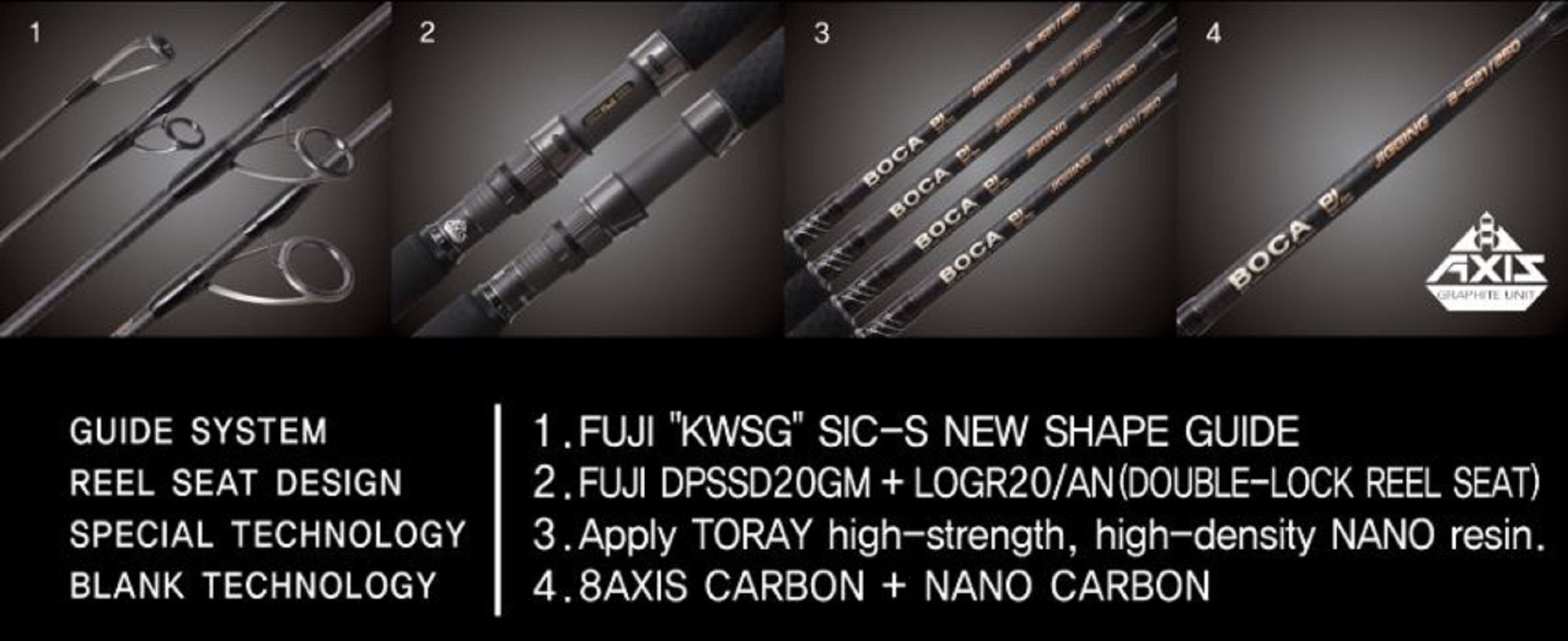 NS Black Hole Rod Baitcast Boca Big Line Jigging B-521/250 (6554)