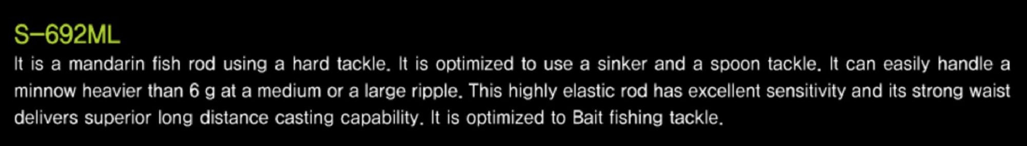 NS Black Hole Rod Spinning Finesse Plus S-692ML (7901)