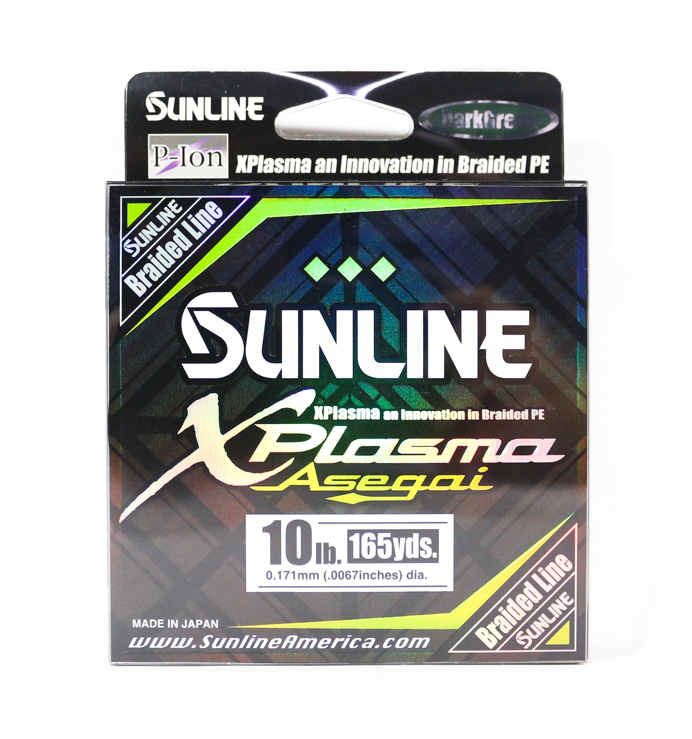 Sunline P.E Line Asegai Xplasma 165yds P.E 1 10lb Dark Green (5103)