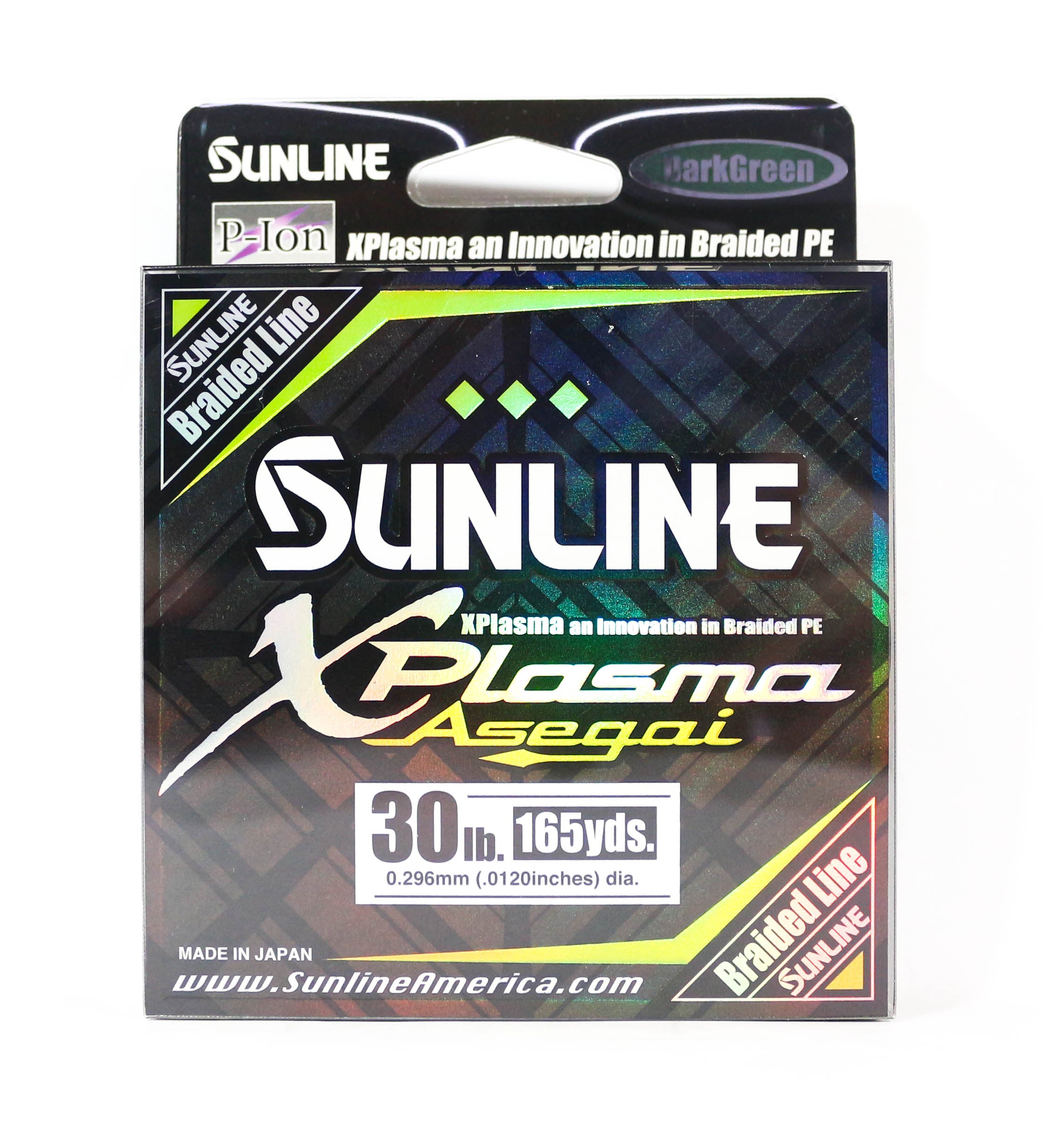 Sunline P.E Line Asegai Xplasma 165yds P.E 3 30lb Dark Green (5141)