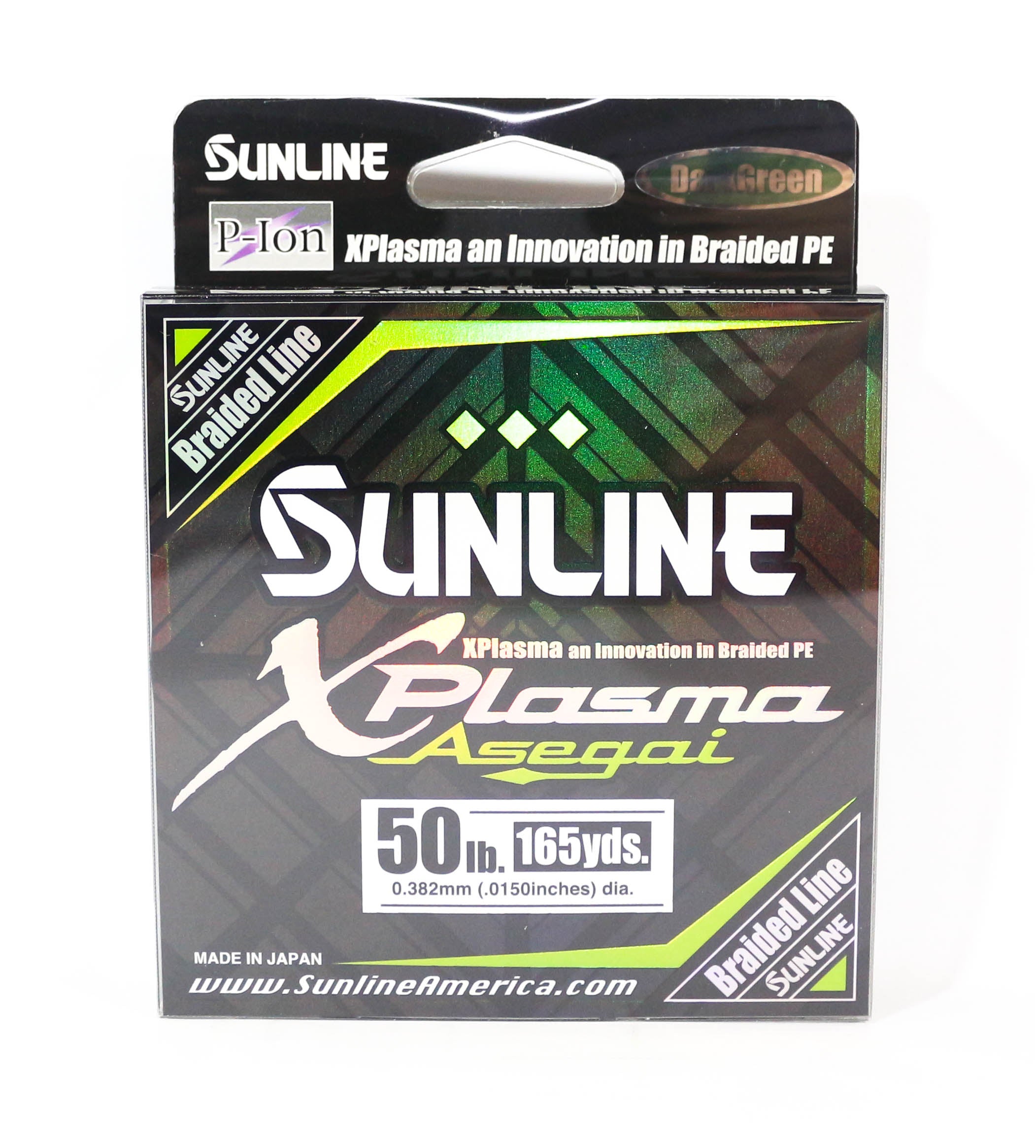 Sunline P.E Line Asegai Xplasma 165yds P.E 5 50lb Dark Green (5158)