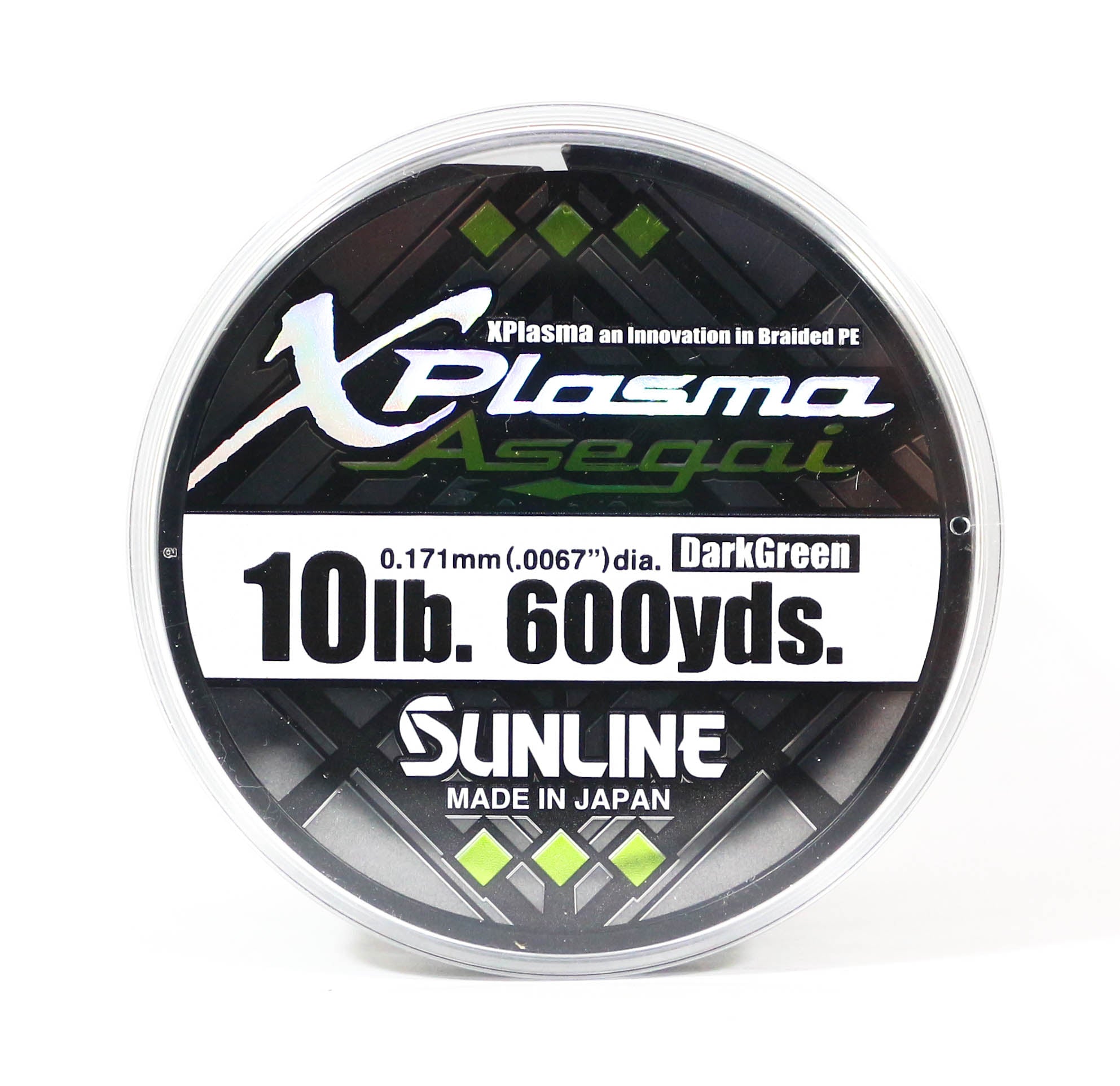 Sunline P.E Line Asegai Xplasma 600yds P.E 1 10lb Dark Green (5189)