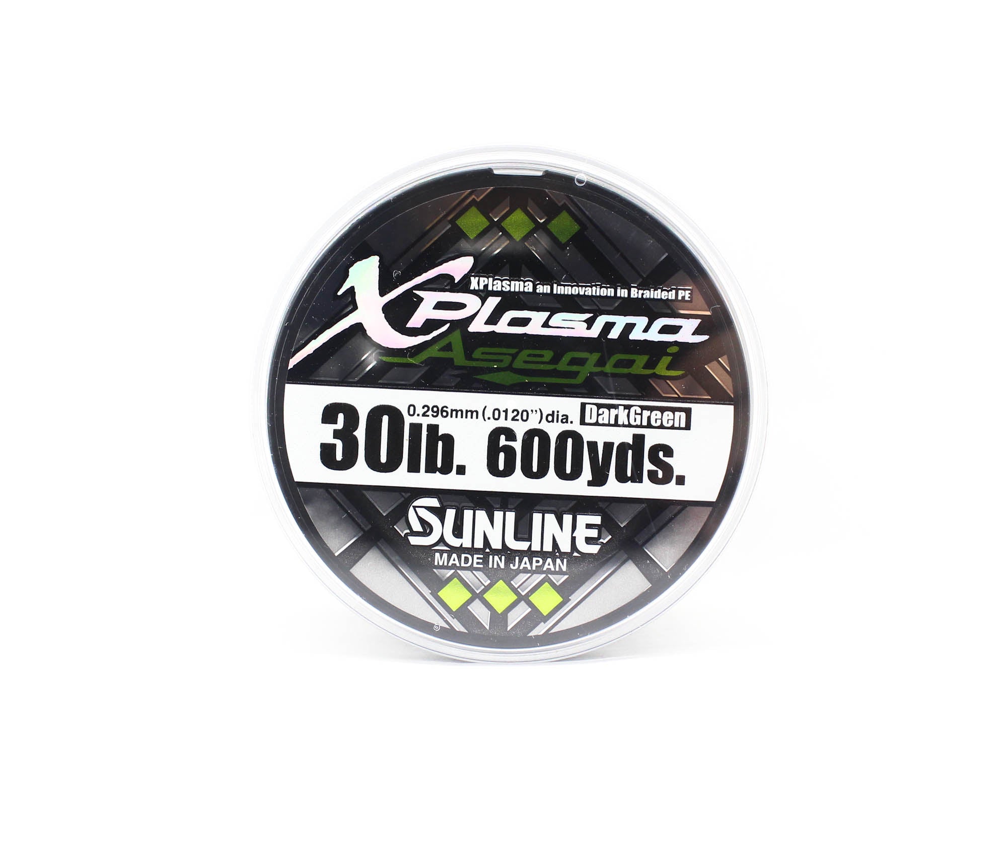 Sunline P.E Line Asegai Xplasma 600yds P.E 3 30lb Dark Green (5226)