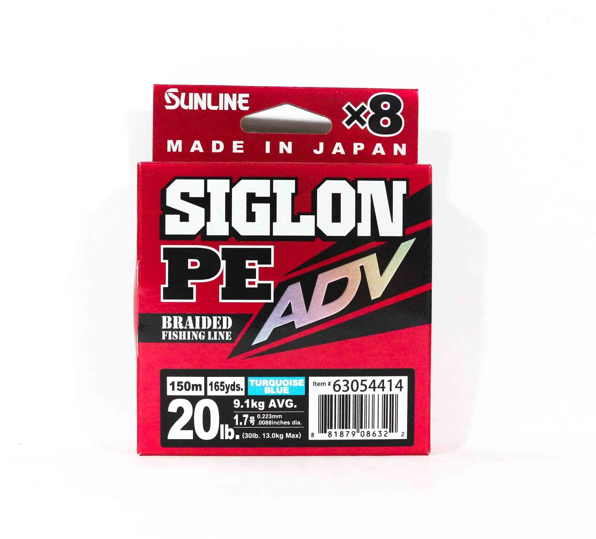 Sunline P.E Line X8 Siglon Advance 150M P.E 1.7 20LB Blue (6322)