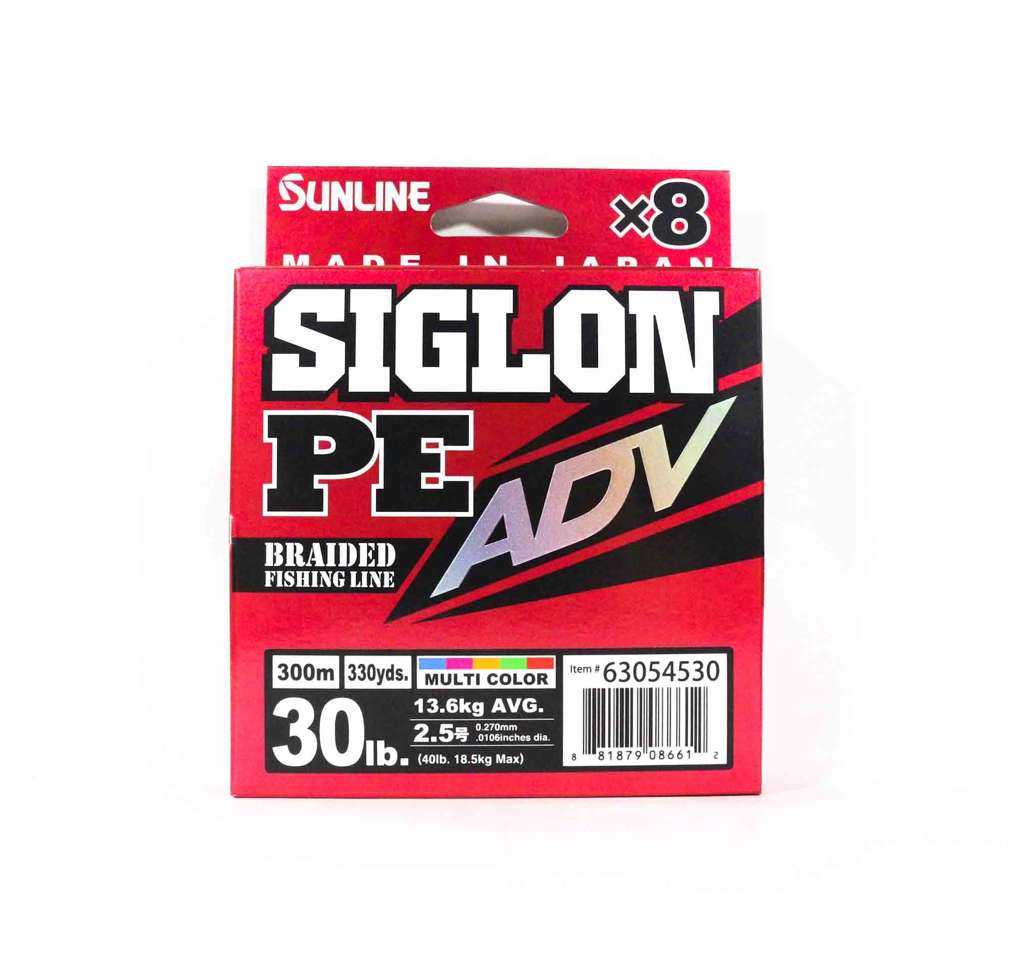 Sunline P.E Line X8 Siglon Advance 300M P.E 2.5 30LB Multi (6612)