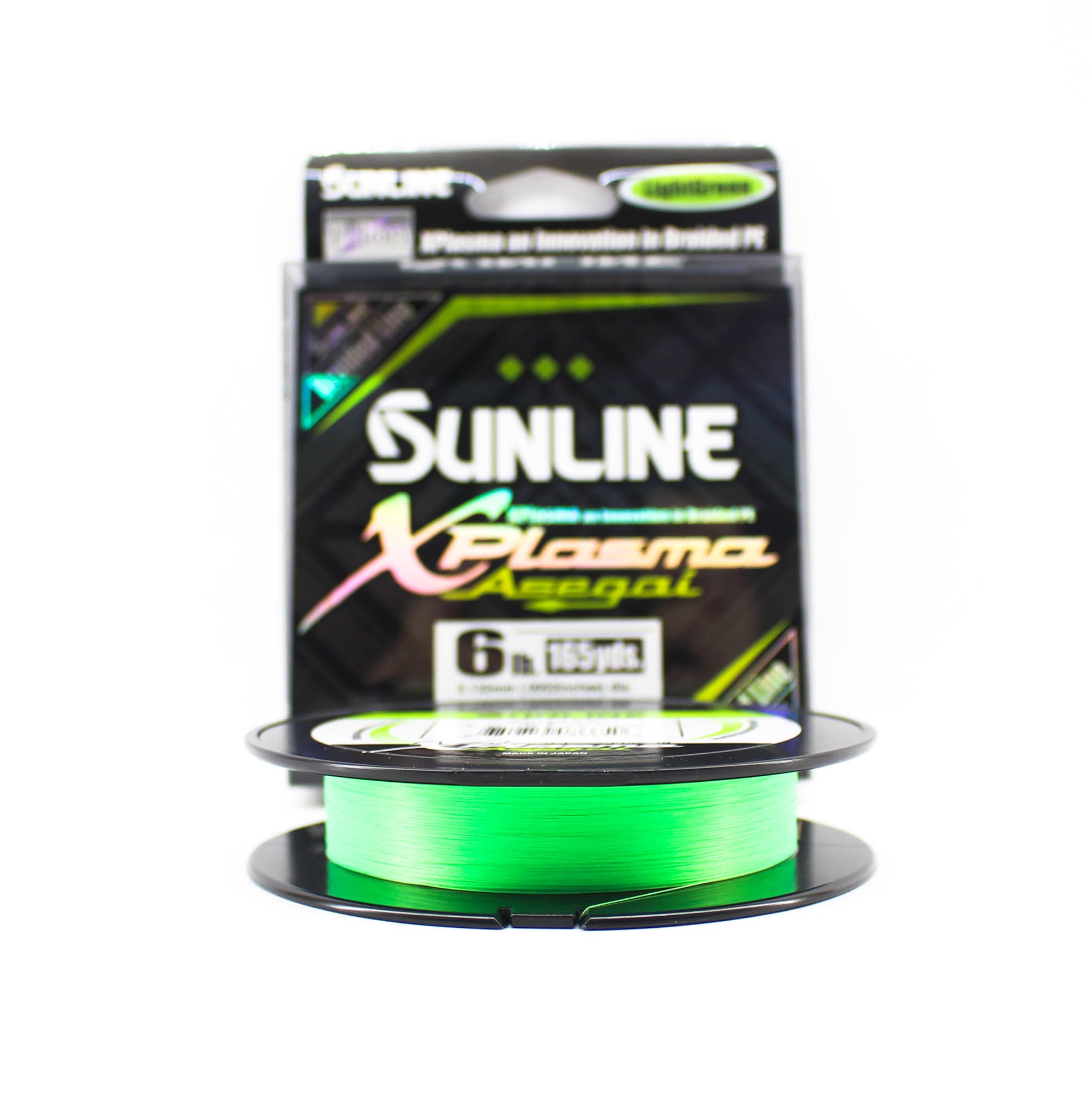 Sunline P.E Line Asegai Xplasma 165yds P.E 0.6 6lb Light Green (6650)