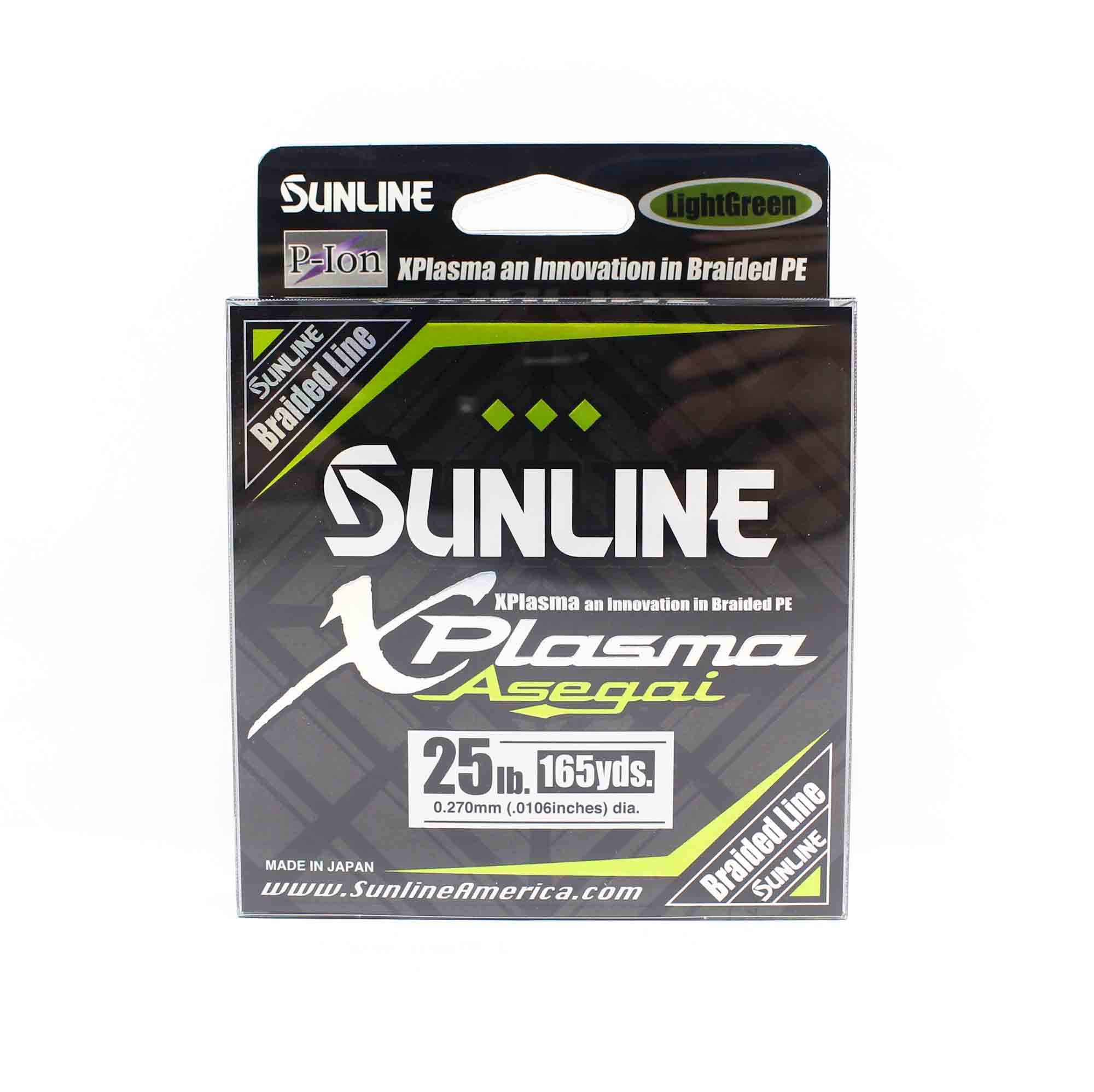 Sunline P.E Line Asegai Xplasma 165yds P.E 2.5 25lb Light Green (6674)