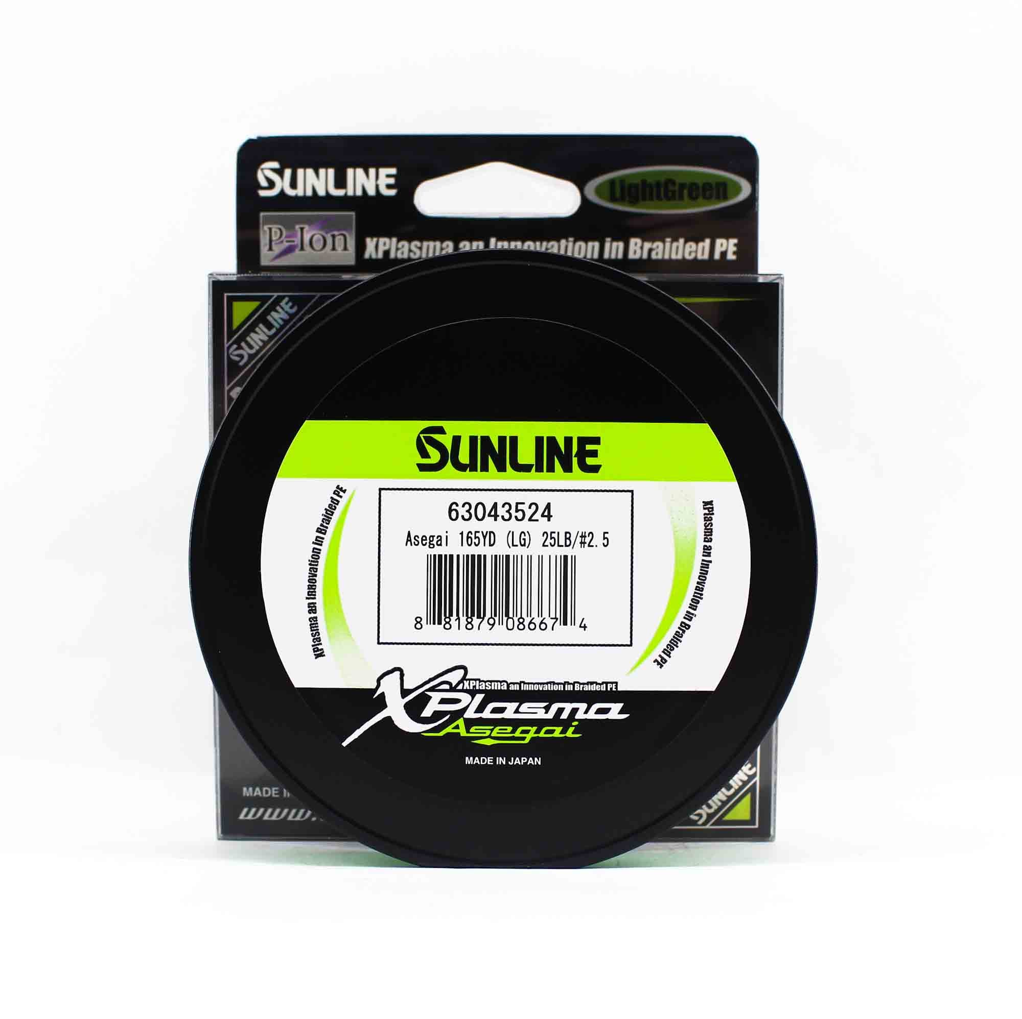 Sunline P.E Line Asegai Xplasma 165yds P.E 2.5 25lb Light Green (6674)
