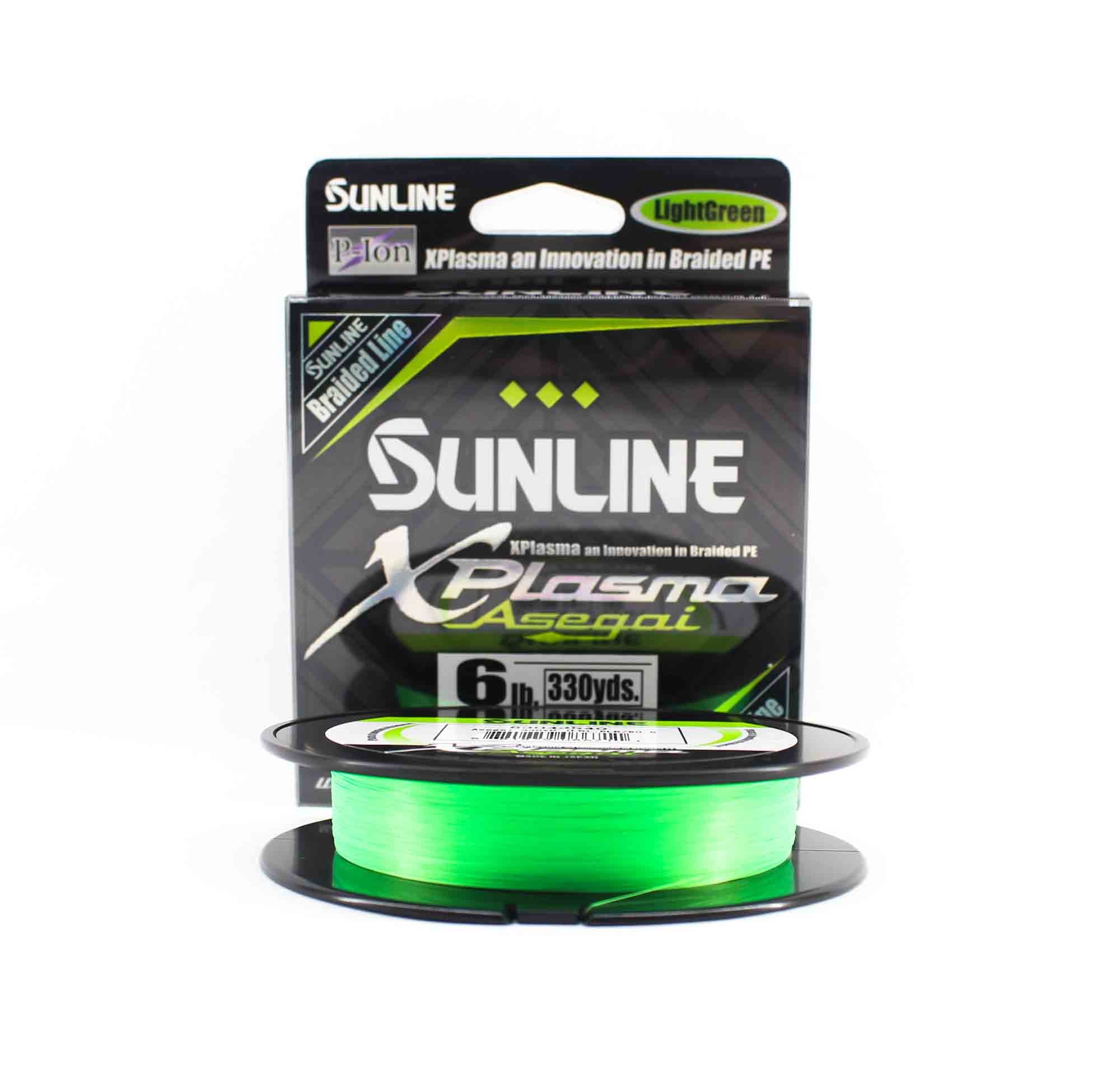 Sunline P.E Line Asegai Xplasma 330yds P.E 0.6 6lb Light Green (6711)