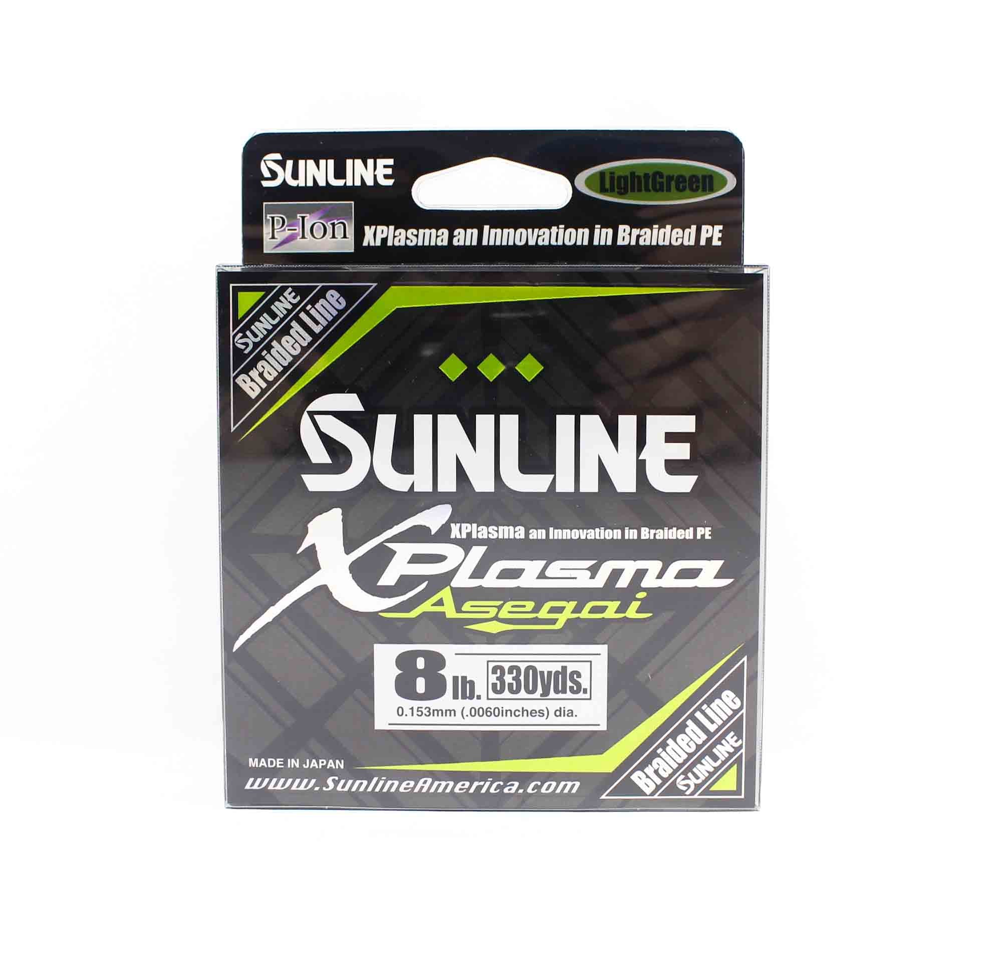 Sunline P.E Line Asegai Xplasma 330yds P.E 0.8 8lb Light Green (6728)