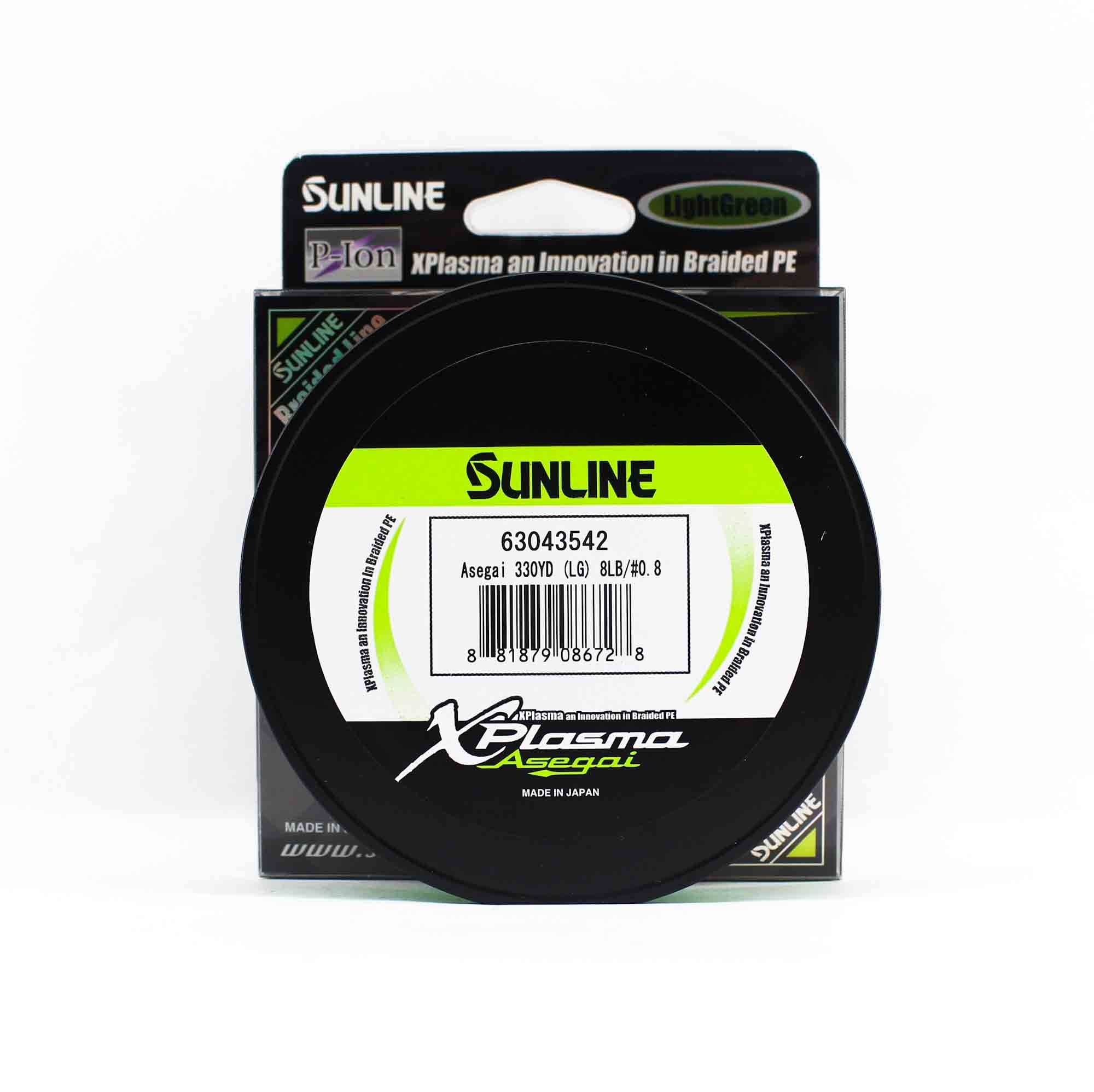 Sunline P.E Line Asegai Xplasma 330yds P.E 0.8 8lb Light Green (6728)