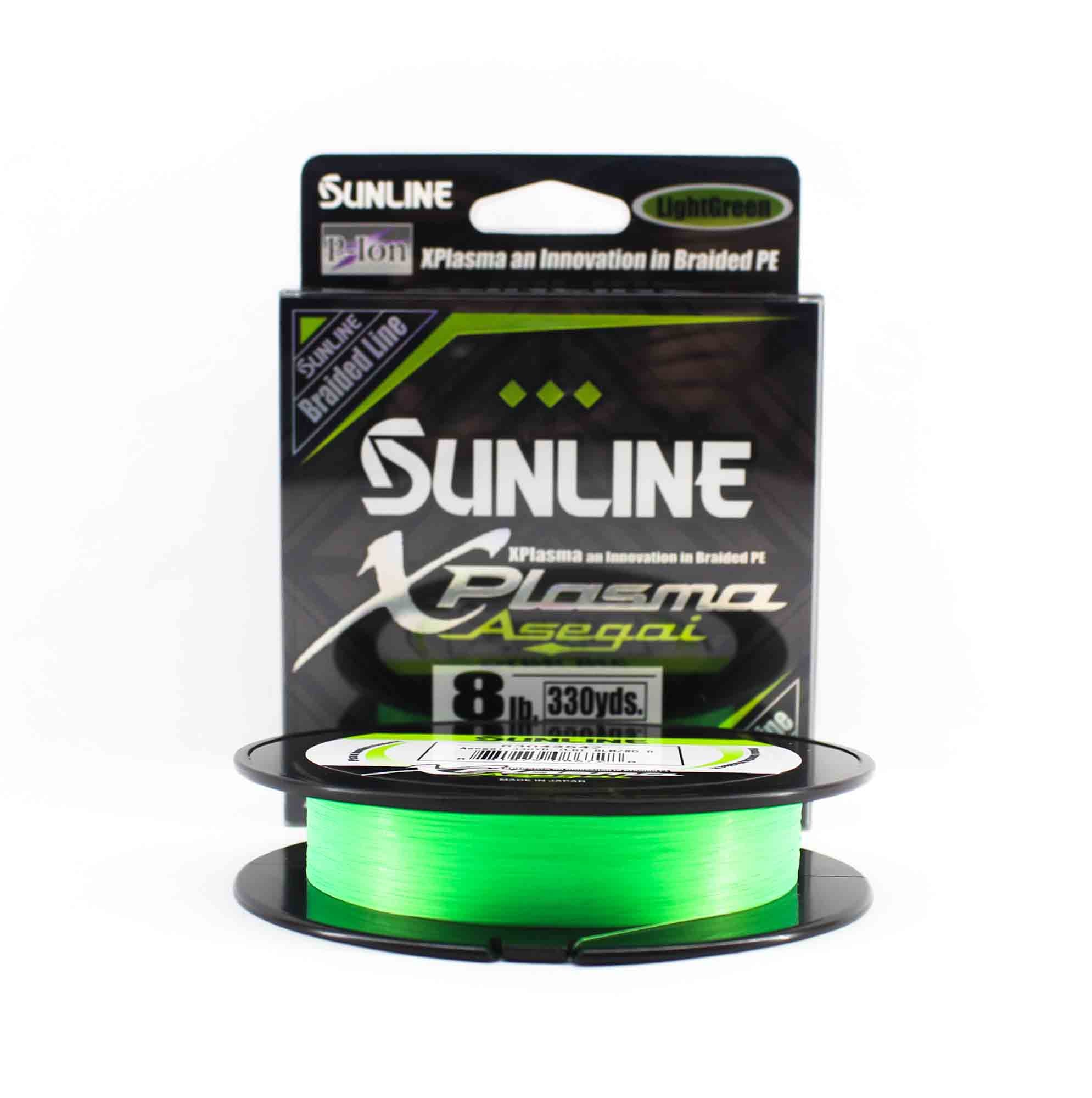 Sunline P.E Line Asegai Xplasma 330yds P.E 0.8 8lb Light Green (6728)
