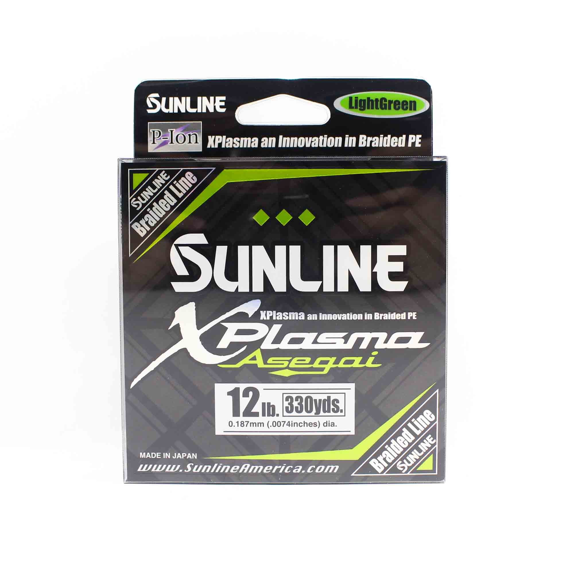 Sunline P.E Line Asegai Xplasma 330yds P.E 1.2 12lb Light Green (6742)