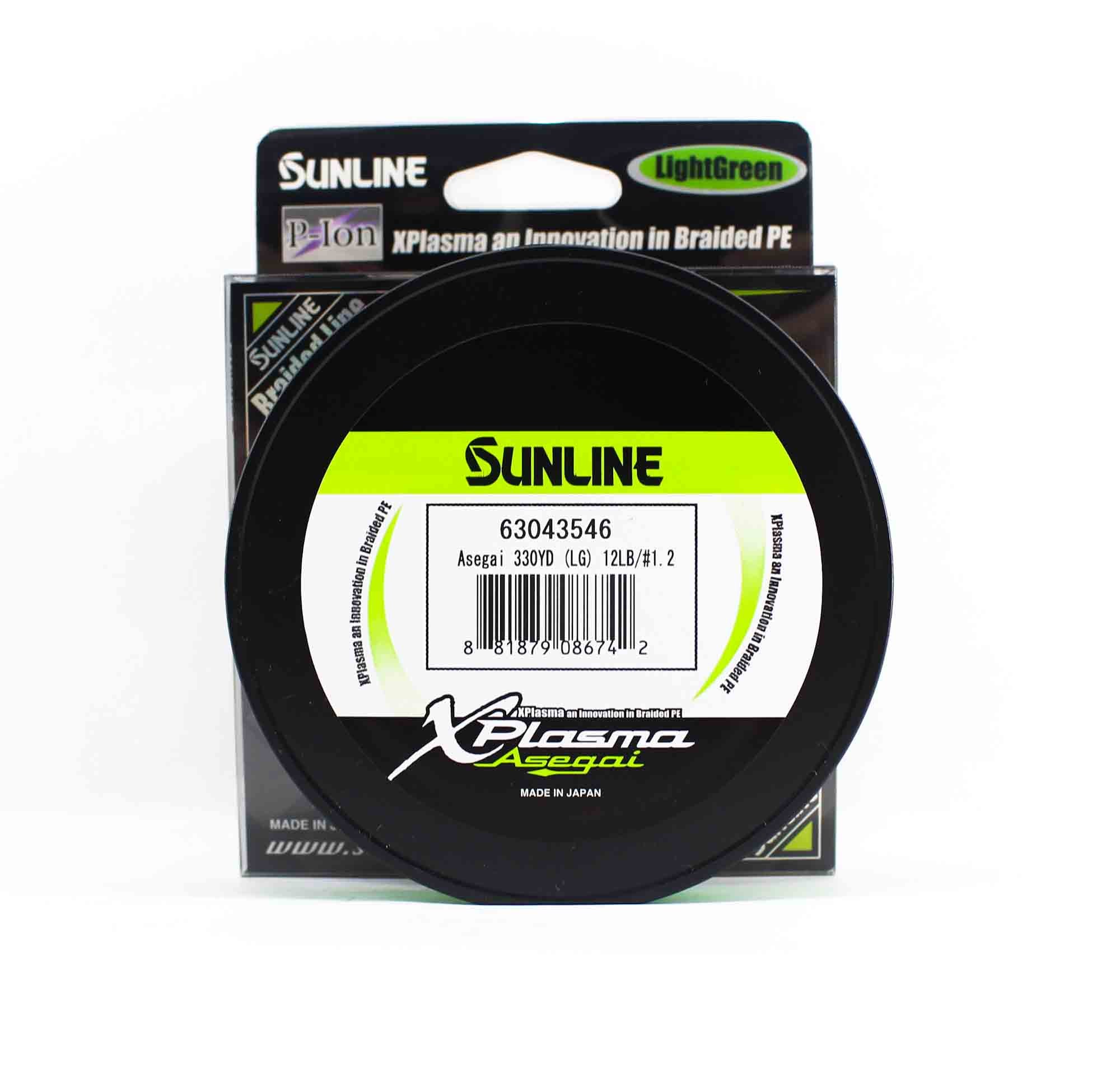 Sunline P.E Line Asegai Xplasma 330yds P.E 1.2 12lb Light Green (6742)