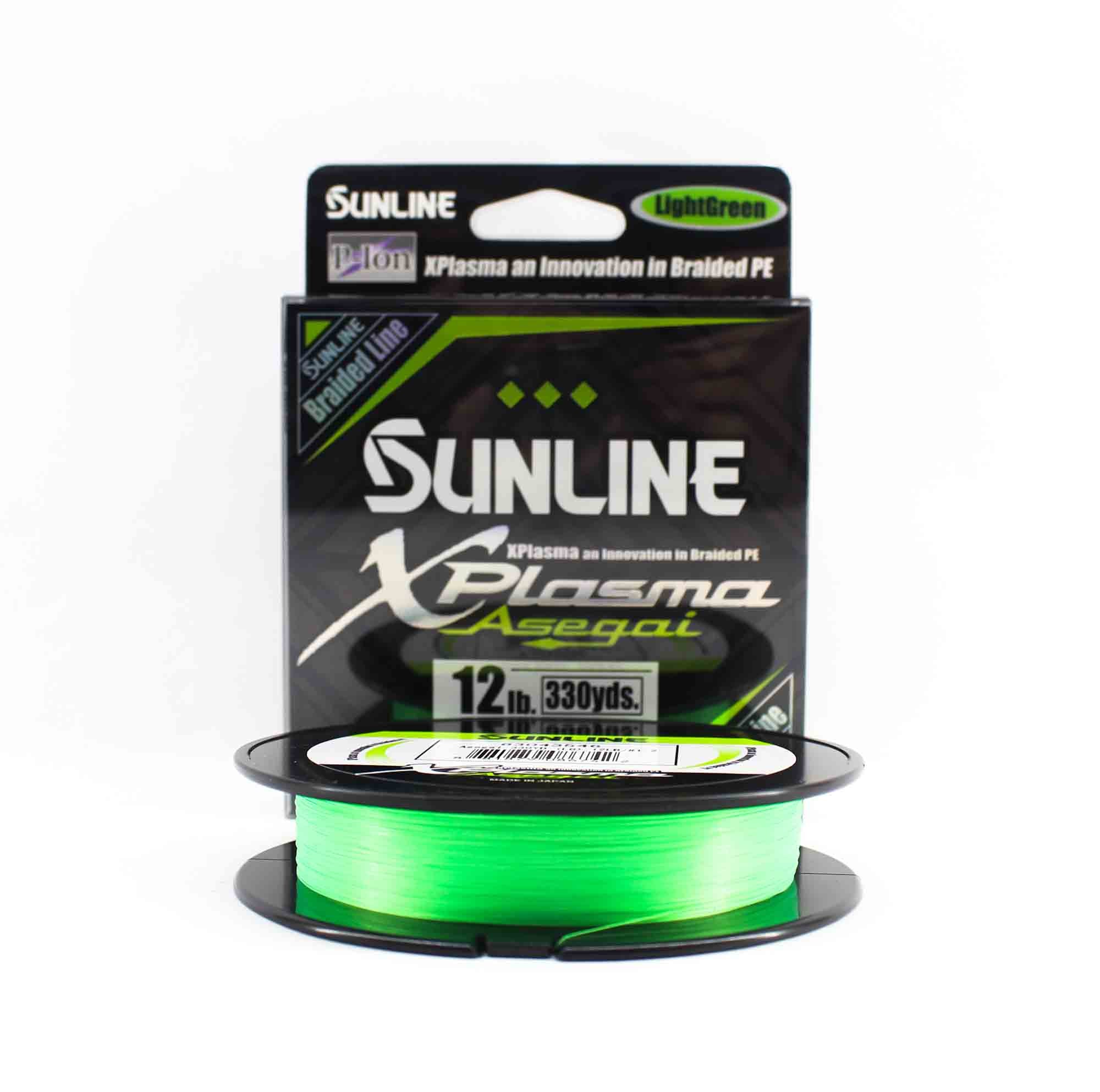 Sunline P.E Line Asegai Xplasma 330yds P.E 1.2 12lb Light Green (6742)