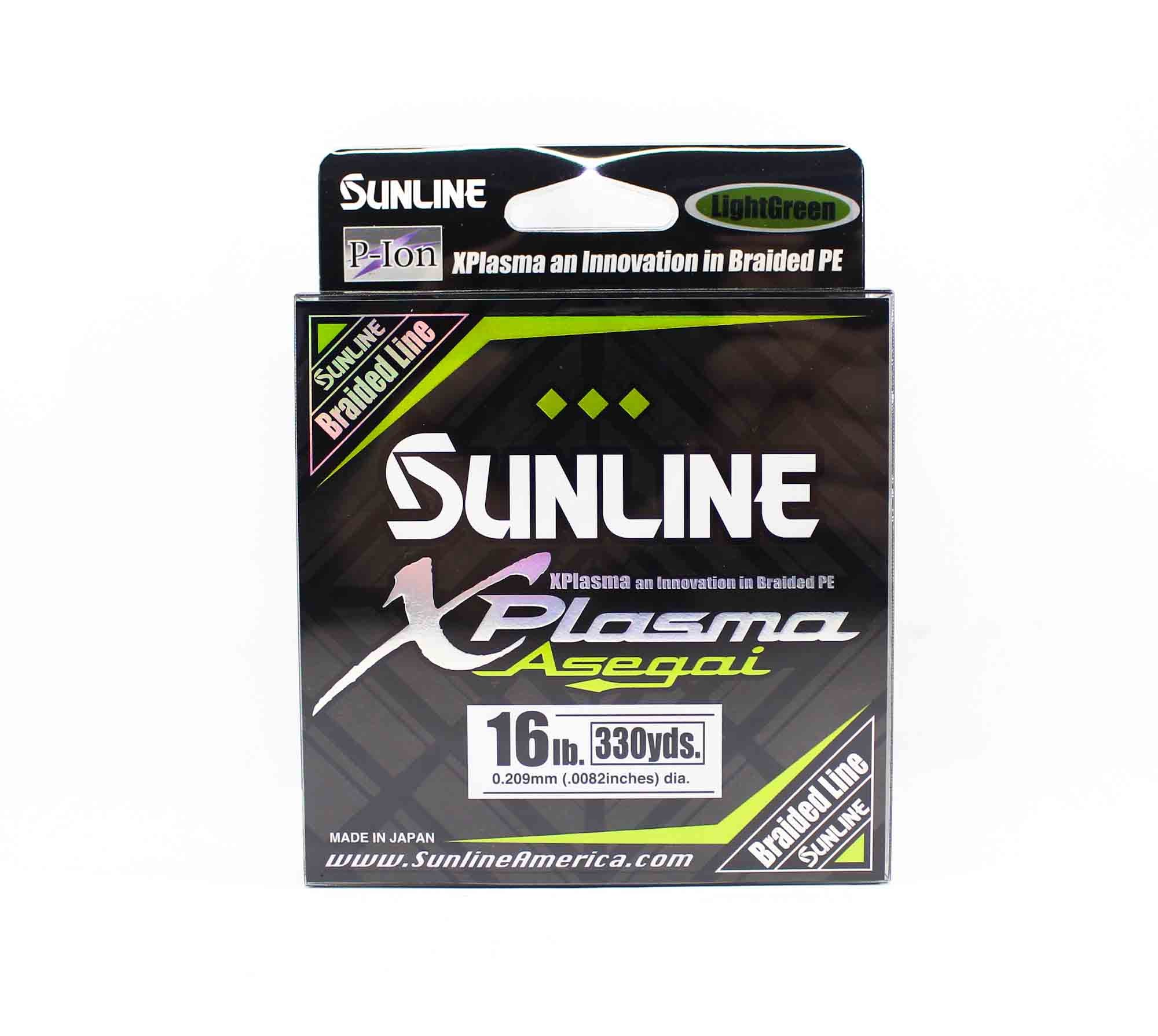 Sunline P.E Line Asegai Xplasma 330yds P.E 1.5 16lb Light Green (6759)