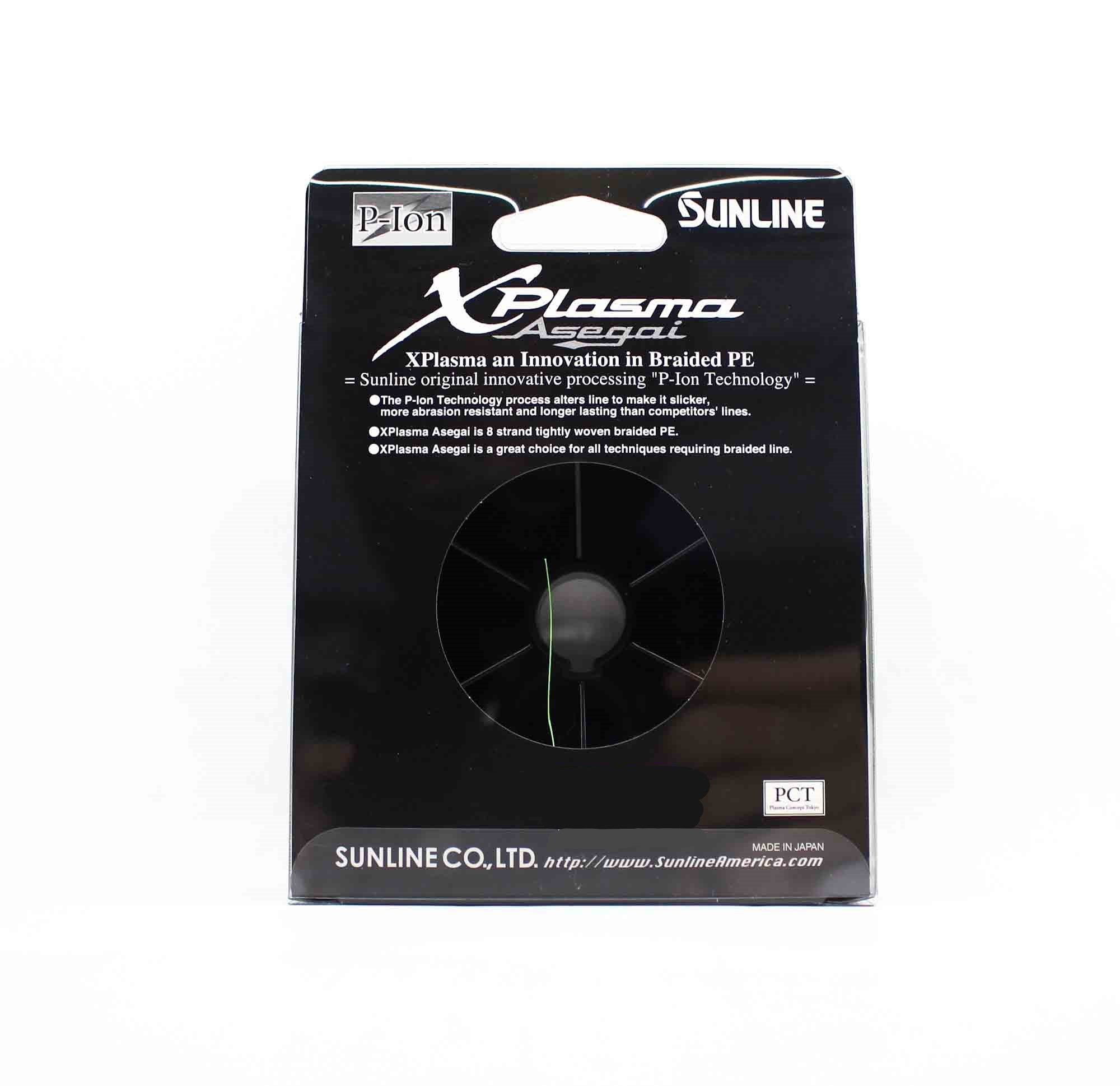 Sunline P.E Line Asegai Xplasma 330yds P.E 1.5 16lb Light Green (6759)