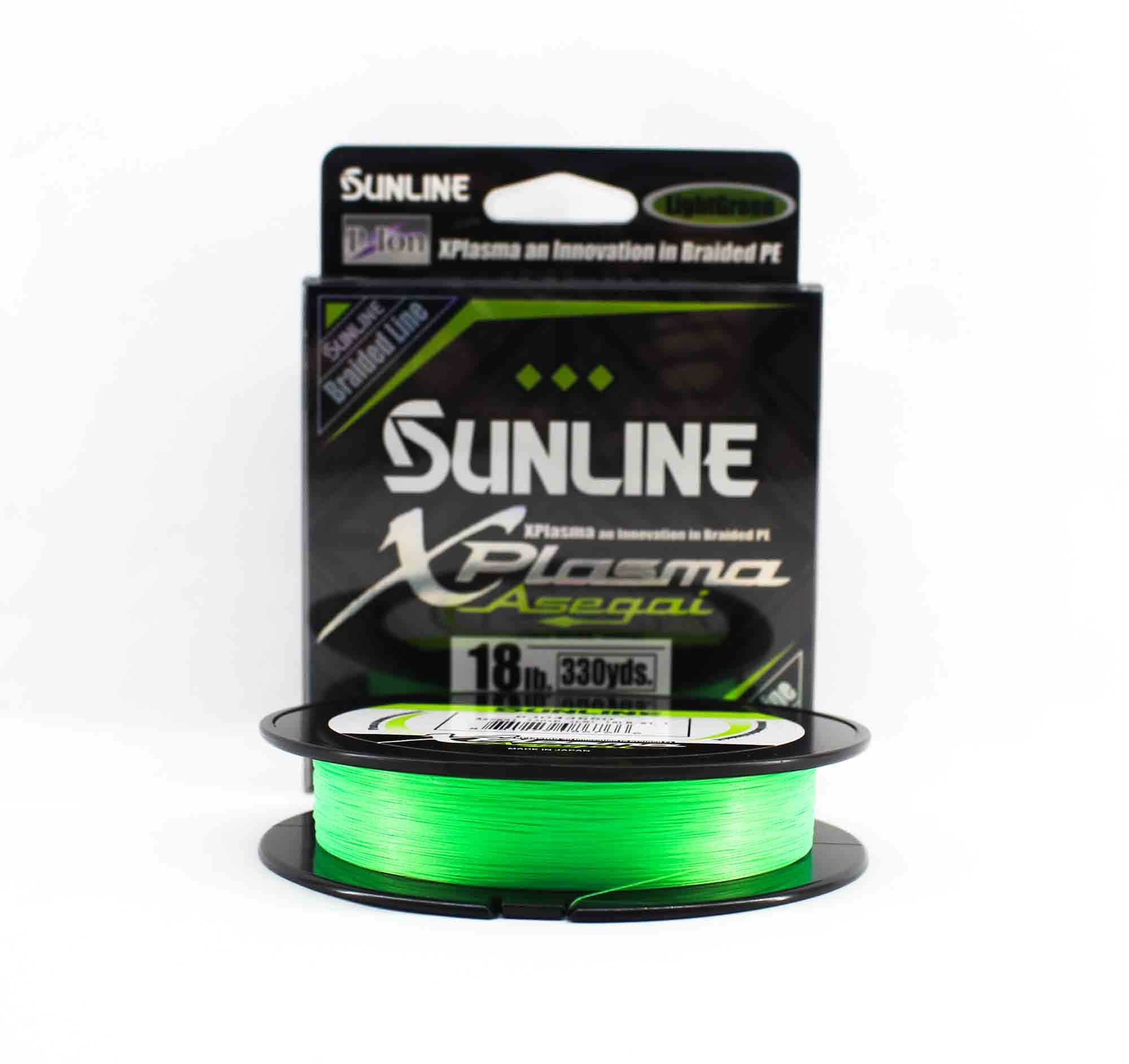 Sunline P.E Line Asegai Xplasma 330yds P.E 1.7 18lb Light Green (6766)
