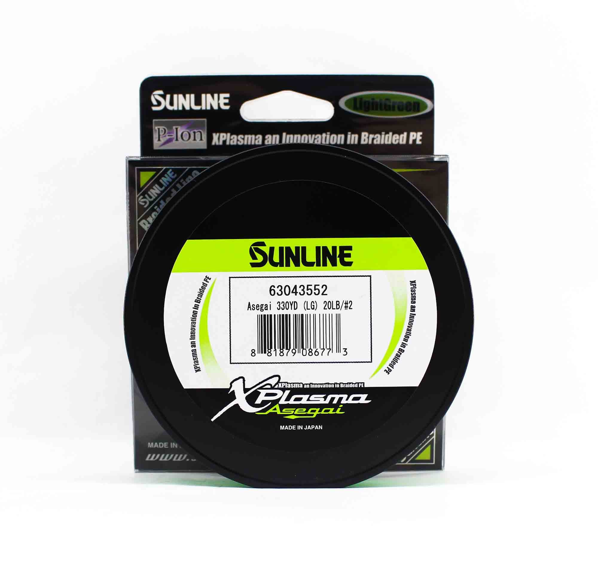Sunline P.E Line Asegai Xplasma 330yds P.E 2 20lb Light Green (6773)
