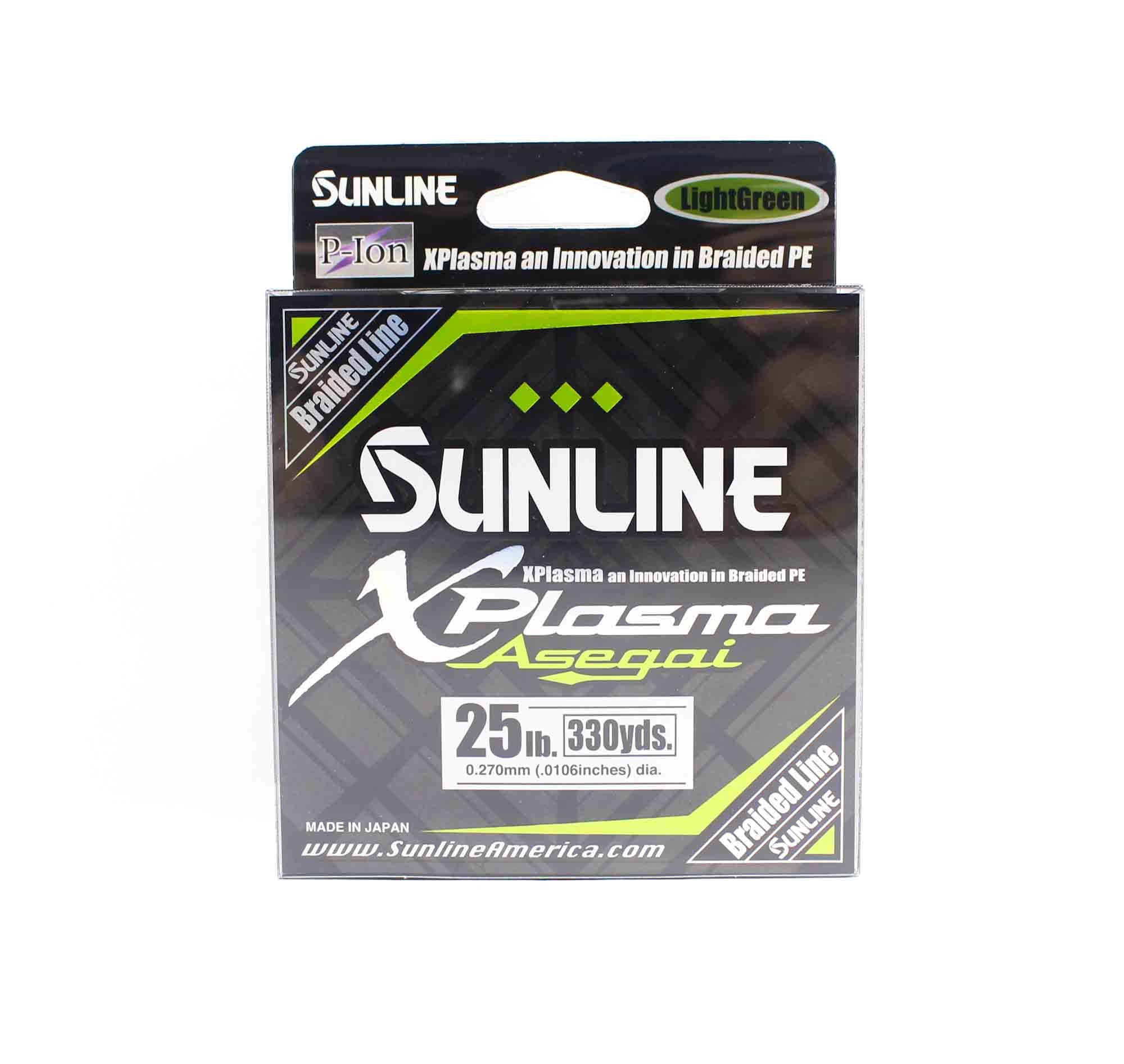 Sunline P.E Line Asegai Xplasma 330yds P.E 2.5 25lb Light Green (6780)