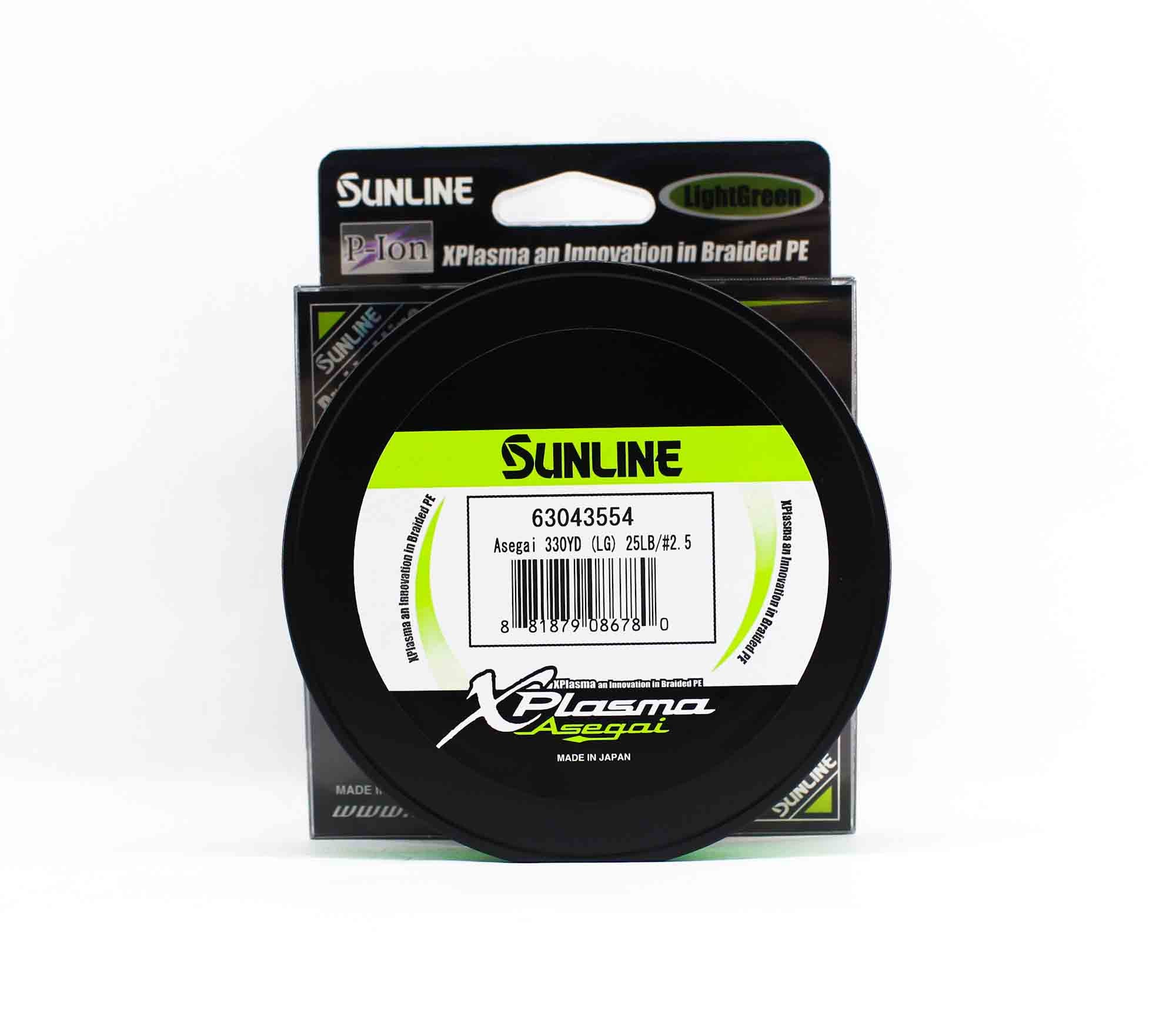 Sunline P.E Line Asegai Xplasma 330yds P.E 2.5 25lb Light Green (6780)