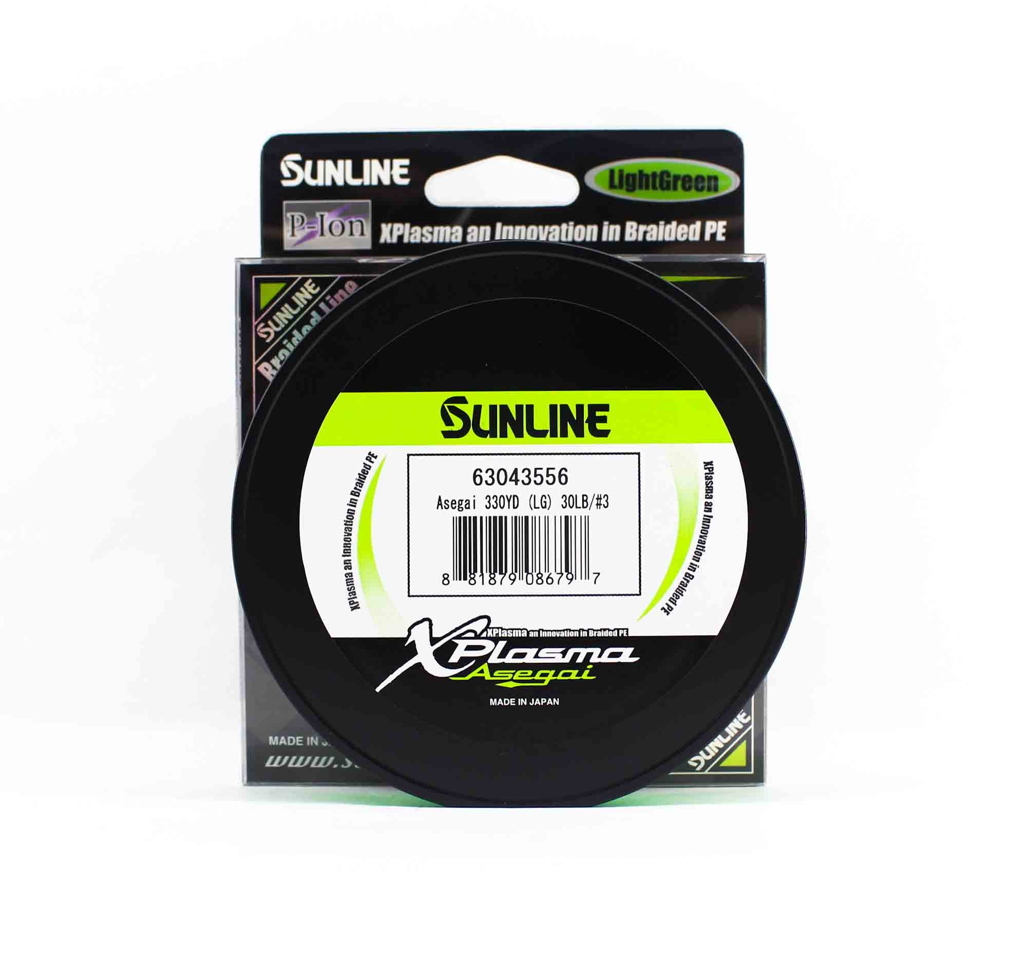 Sunline P.E Line Asegai Xplasma 330yds P.E 3 30lb Light Green (6797)