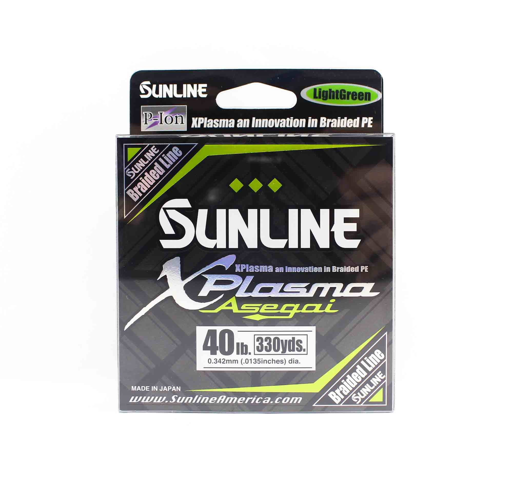 Sunline P.E Line Asegai Xplasma 330yds P.E 4 40lb Light Green (6803)