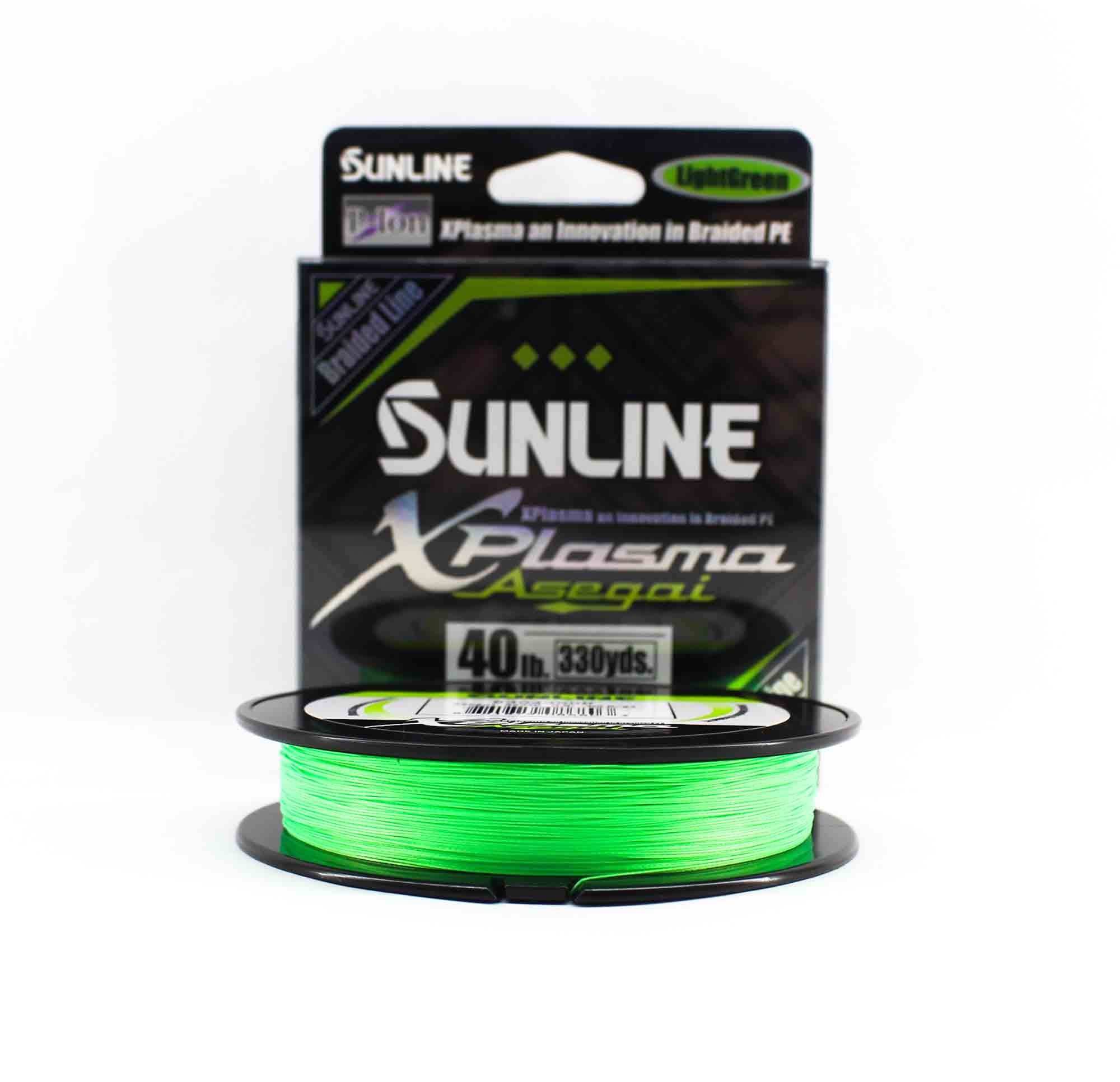 Sunline P.E Line Asegai Xplasma 330yds P.E 4 40lb Light Green (6803)