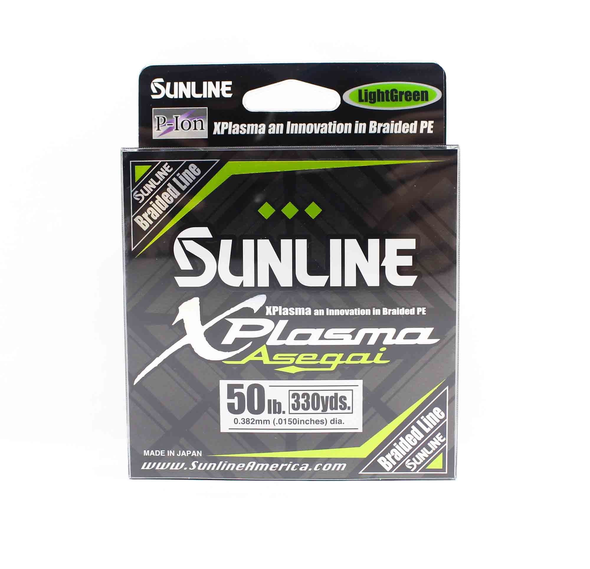 Sunline P.E Line Asegai Xplasma 330yds P.E 5 50lb Light Green (6810)