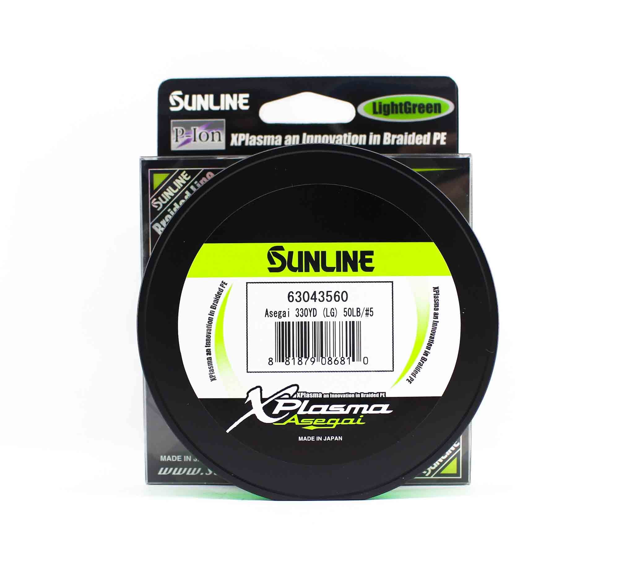 Sunline P.E Line Asegai Xplasma 330yds P.E 5 50lb Light Green (6810)