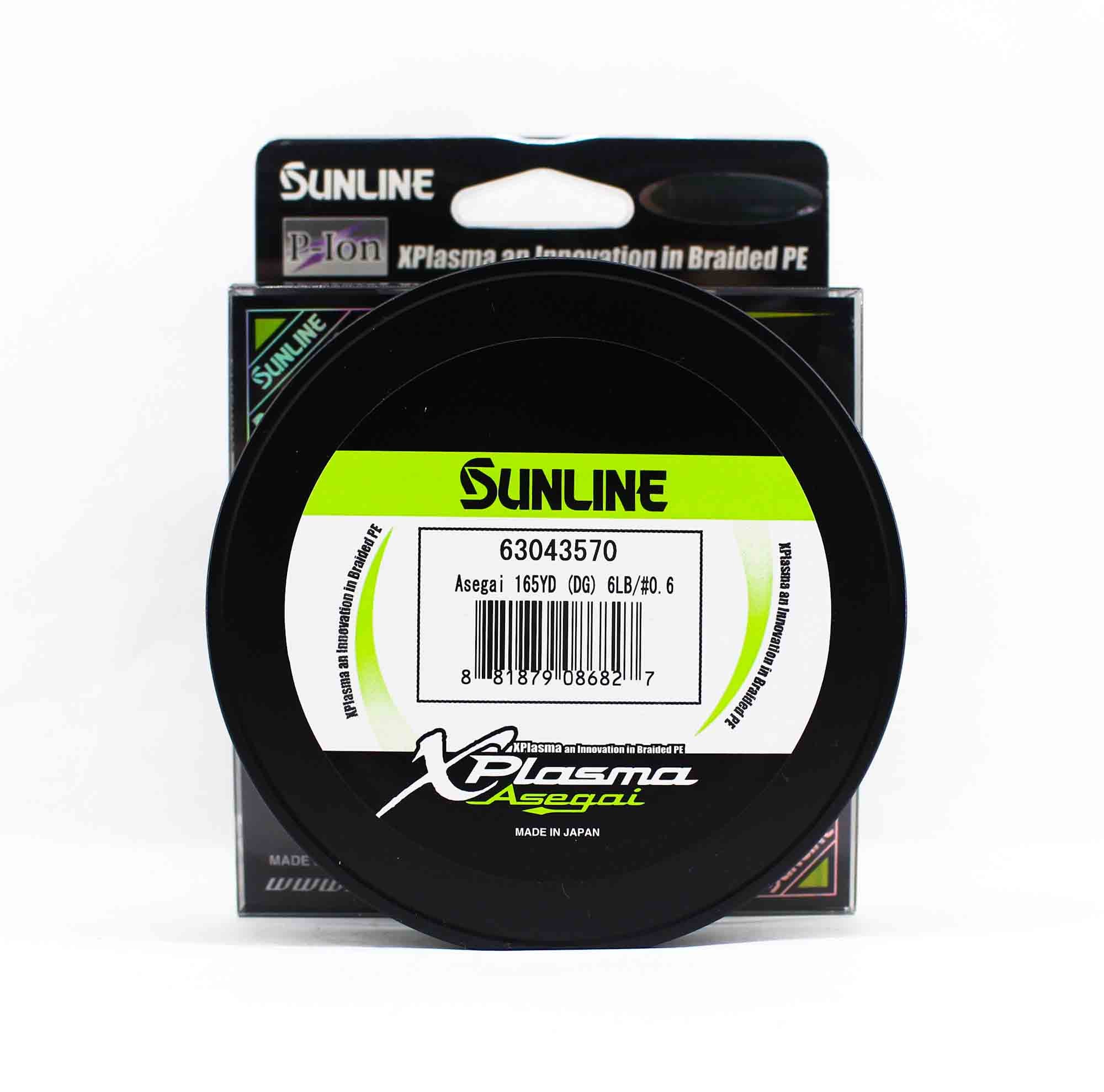 Sunline P.E Line Asegai Xplasma 165yds P.E 0.6 6lb Dark Green (6827)