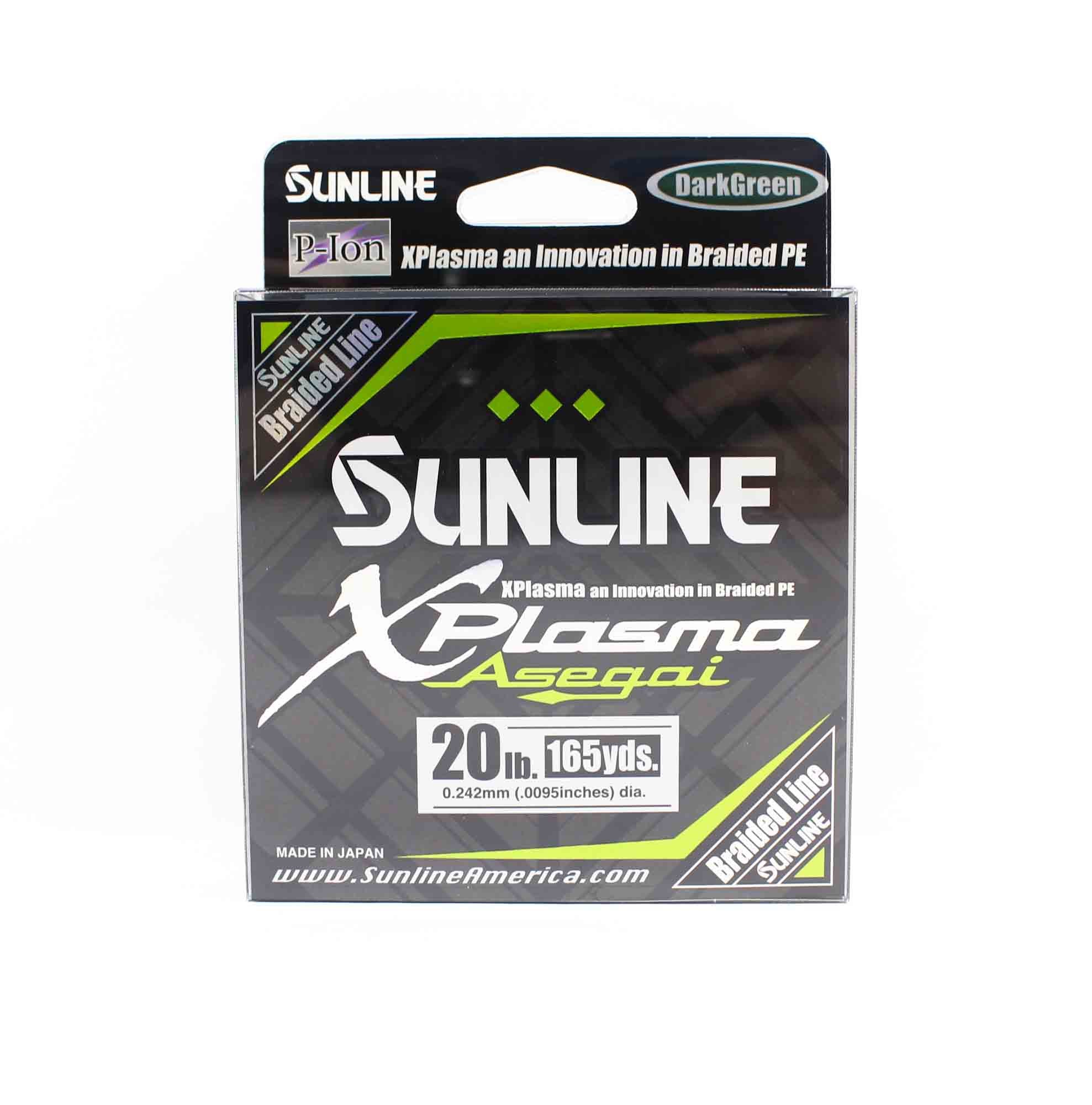 Sunline P.E Line Asegai Xplasma 165yds P.E 2 20lb Dark Green (6834)