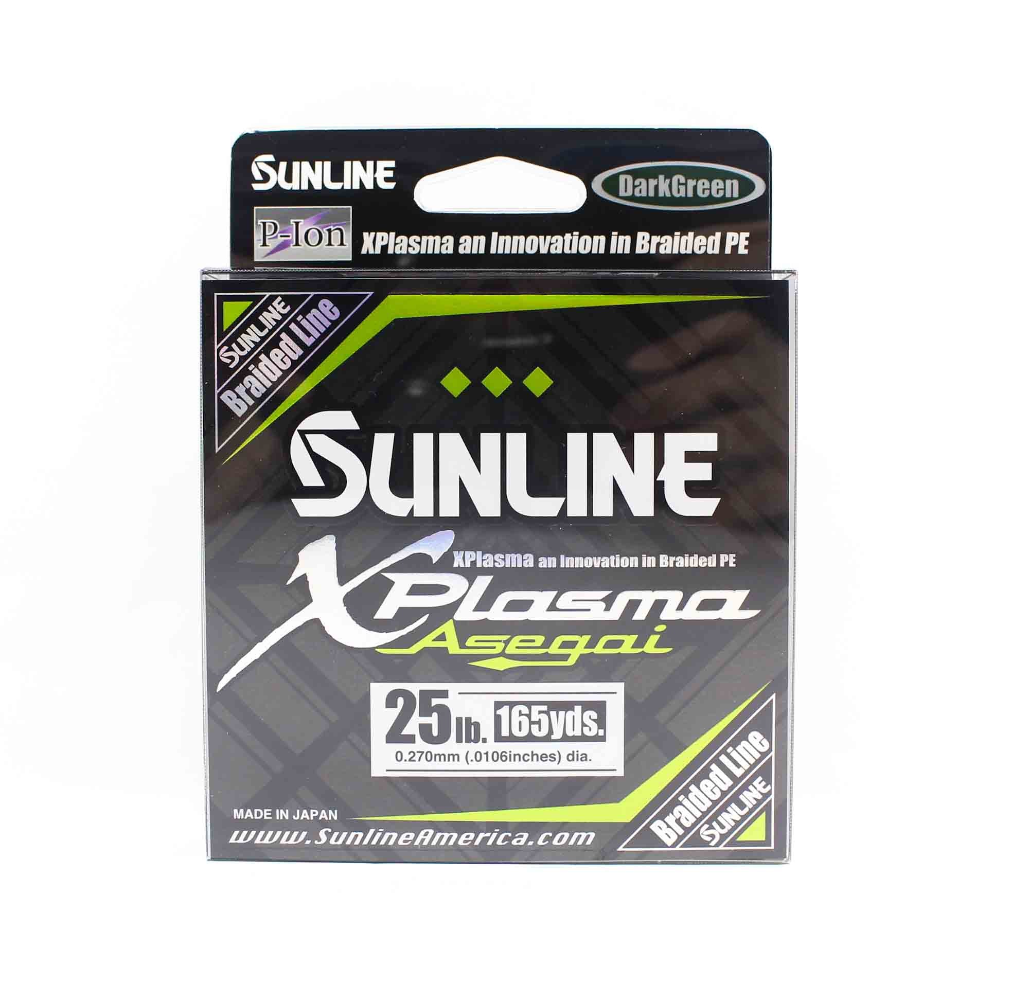 Sunline P.E Line Asegai Xplasma 165yds P.E 2.5 25lb Dark Green (6841)