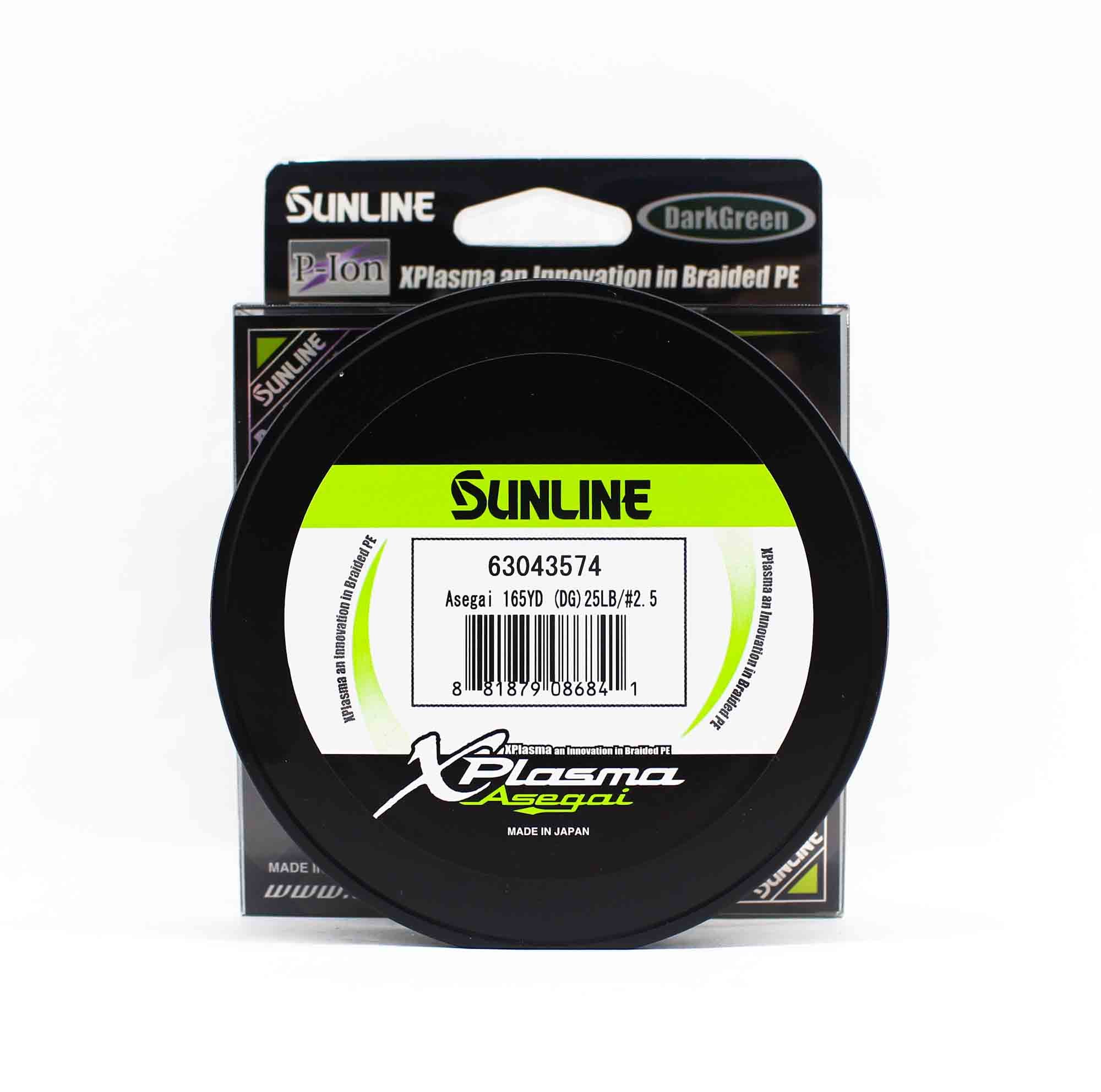 Sunline P.E Line Asegai Xplasma 165yds P.E 2.5 25lb Dark Green (6841)