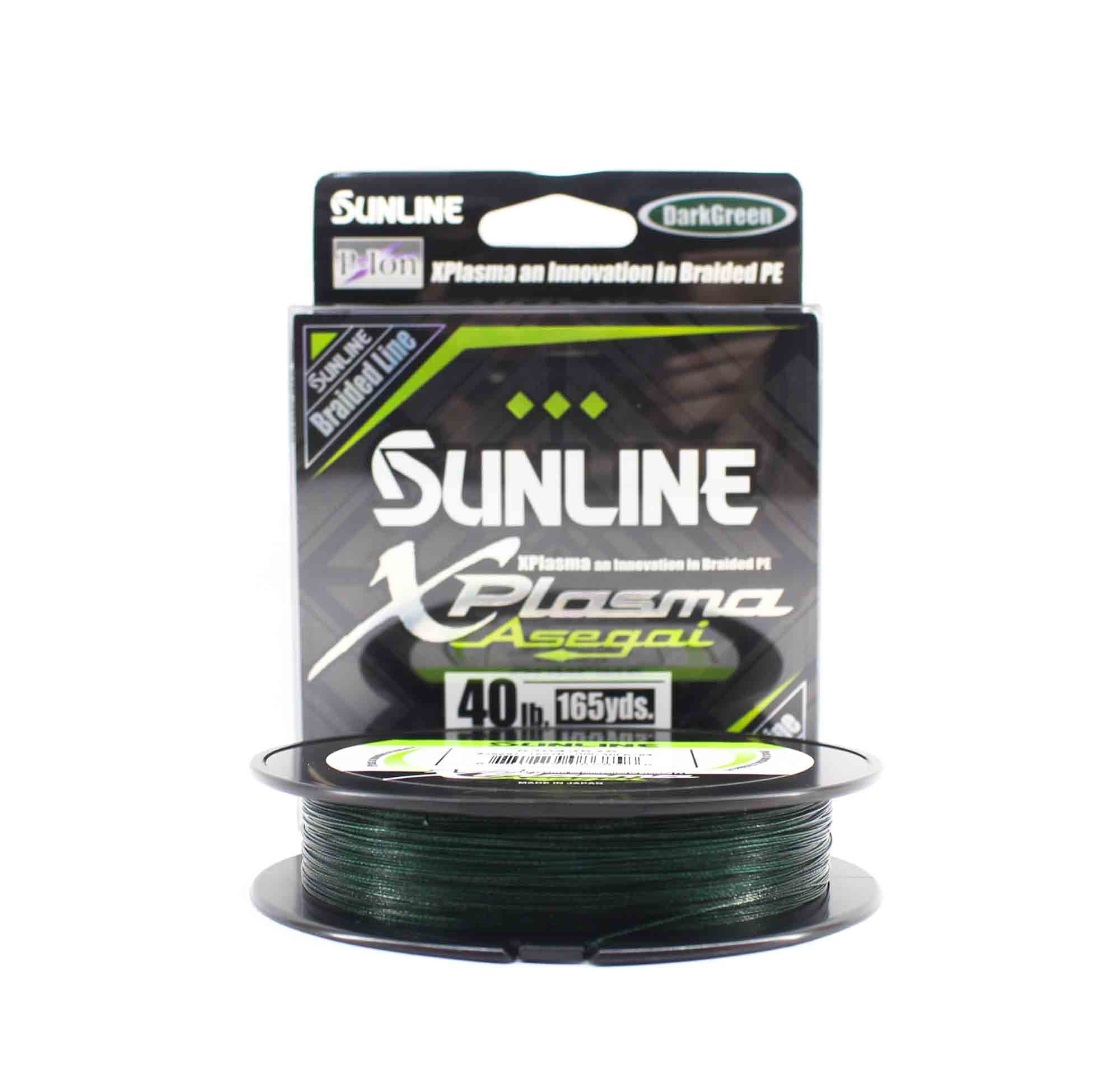 Sunline P.E Line Asegai Xplasma 165yds P.E 4 40lb Dark Green (6858)