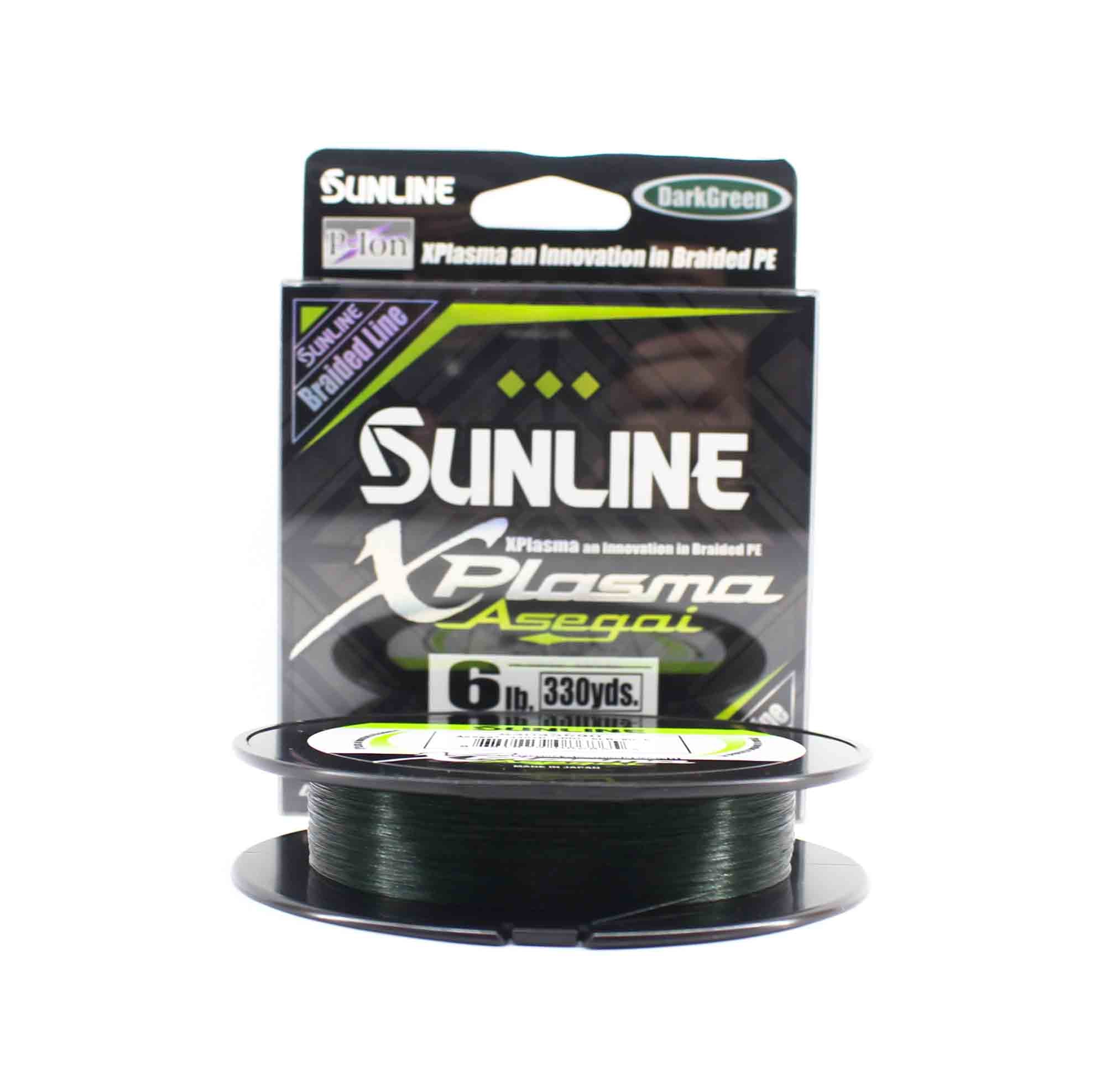 Sunline P.E Line Asegai Xplasma 330yds P.E 0.6 6lb Dark Green (6865)