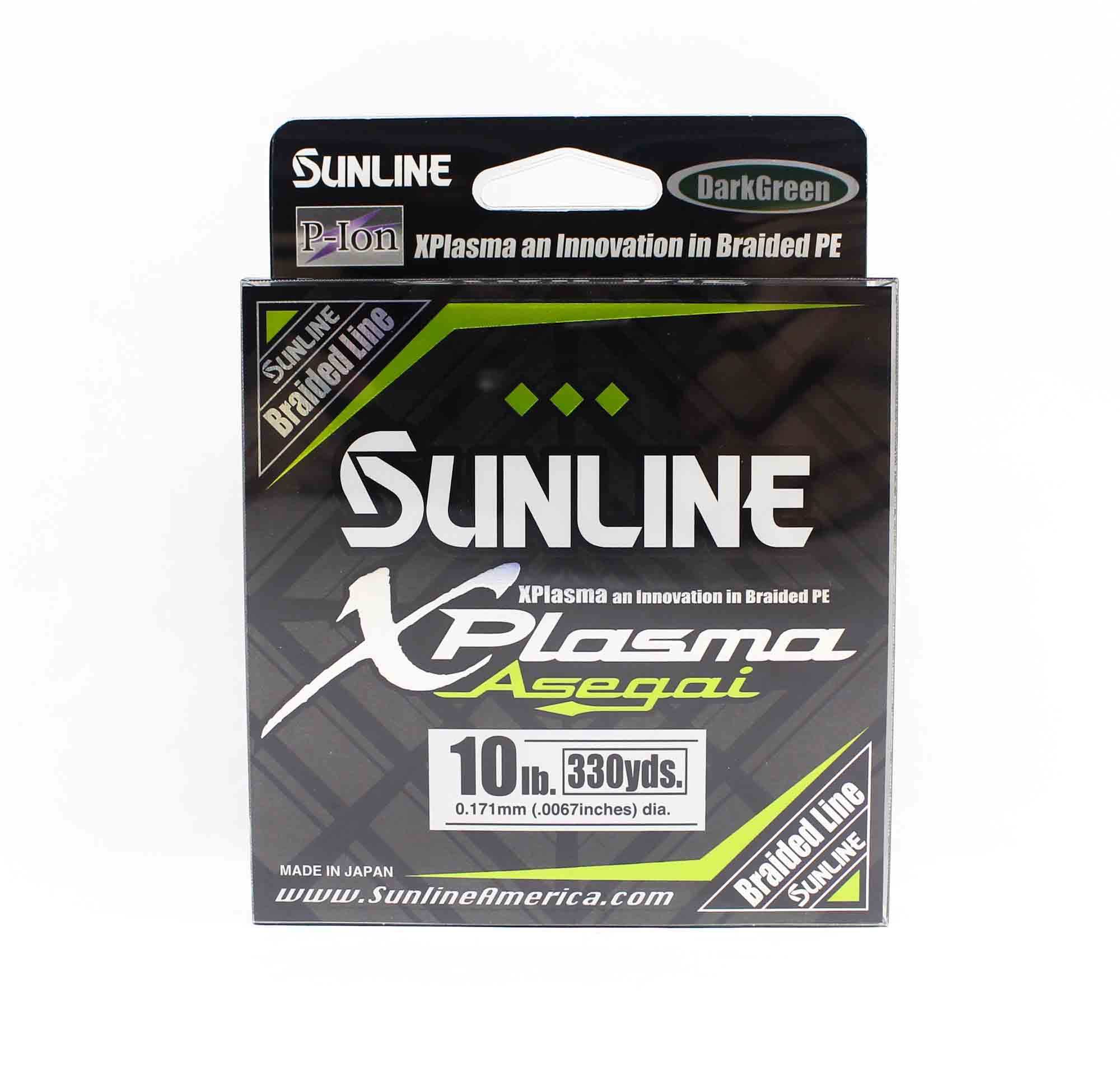 Sunline P.E Line Asegai Xplasma 330yds P.E 1 10lb Dark Green (6889)