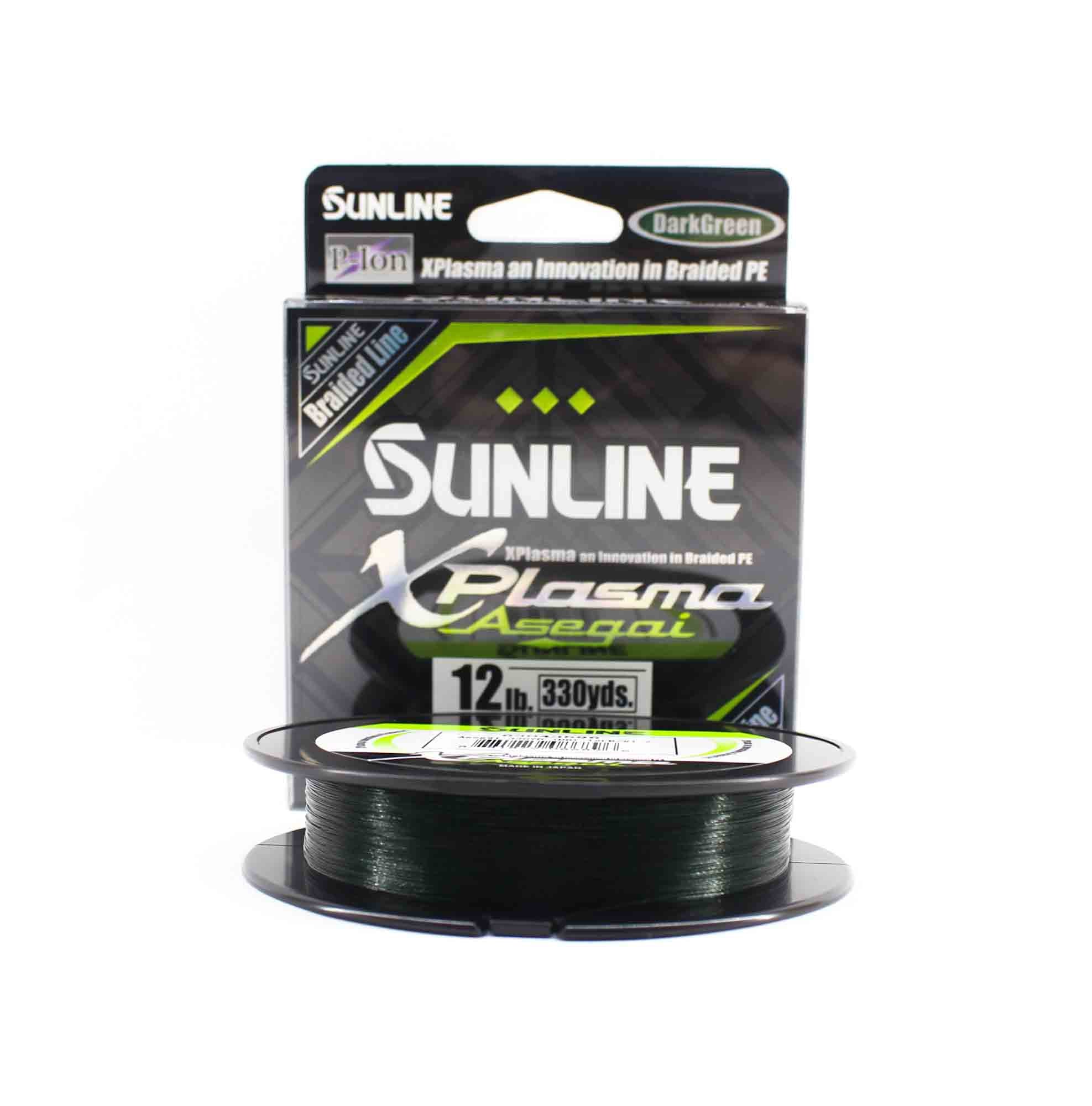 Sunline P.E Line Asegai Xplasma 330yds P.E 1.2 12lb Dark Green (6896)