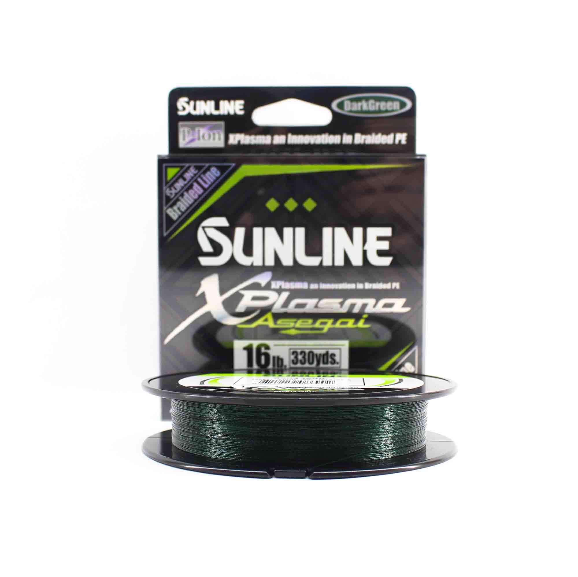 Sunline P.E Line Asegai Xplasma 330yds P.E 1.5 16lb Dark Green (6902)