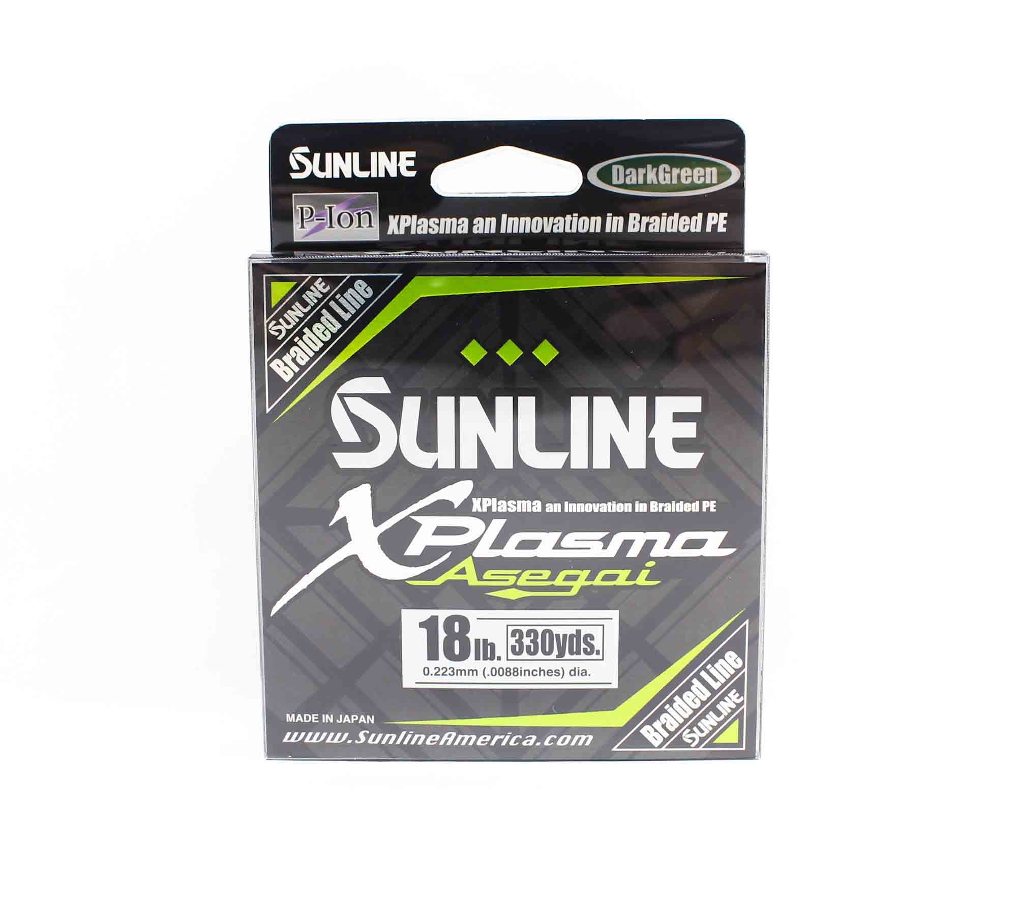 Sunline P.E Line Asegai Xplasma 330yds P.E 1.7 18lb Dark Green (6919)