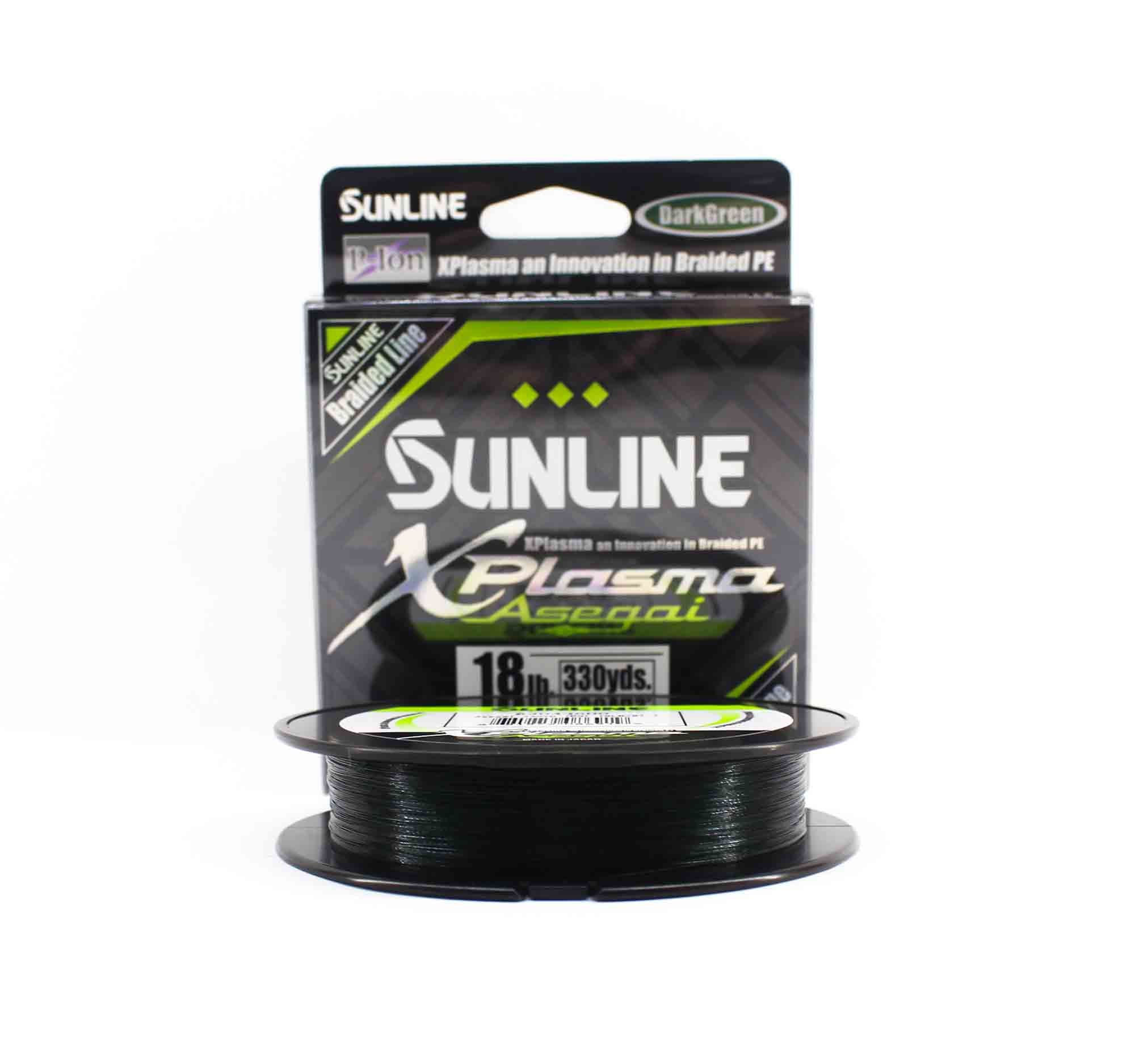 Sunline P.E Line Asegai Xplasma 330yds P.E 1.7 18lb Dark Green (6919)
