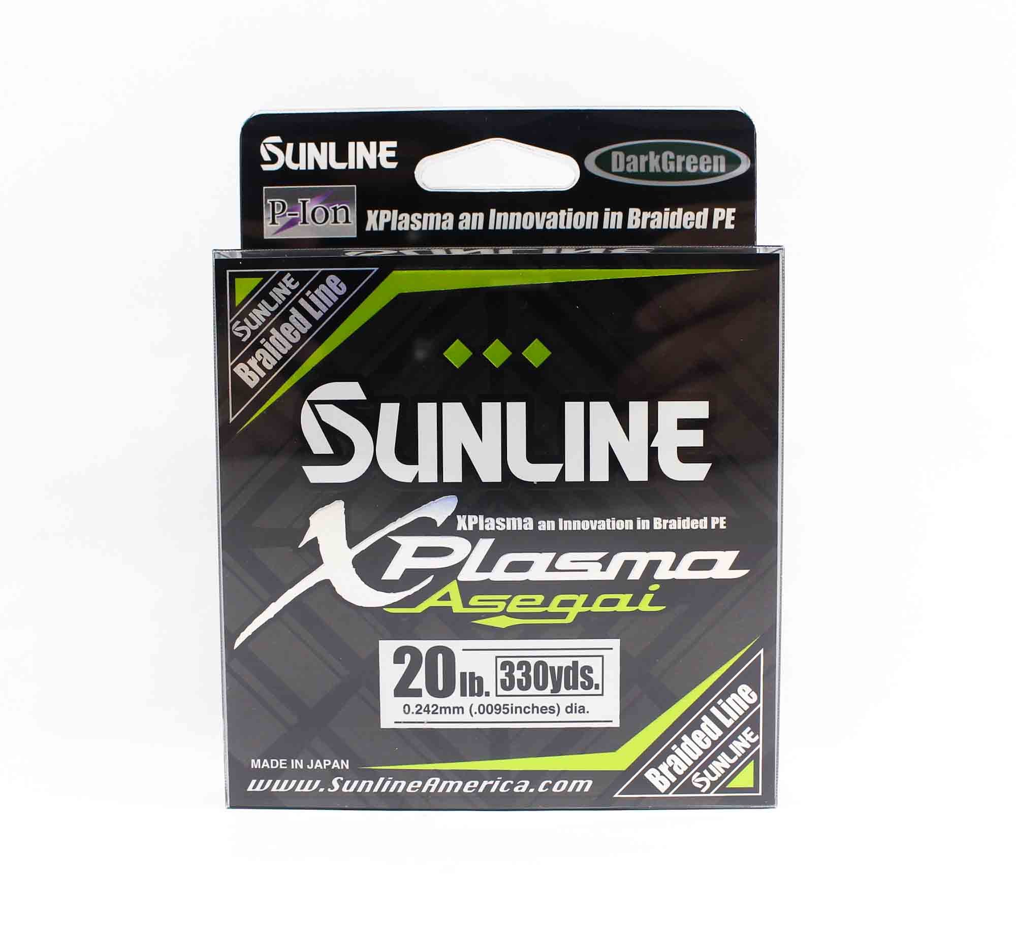 Sunline P.E Line Asegai Xplasma 330yds P.E 2 20lb Dark Green (6926)