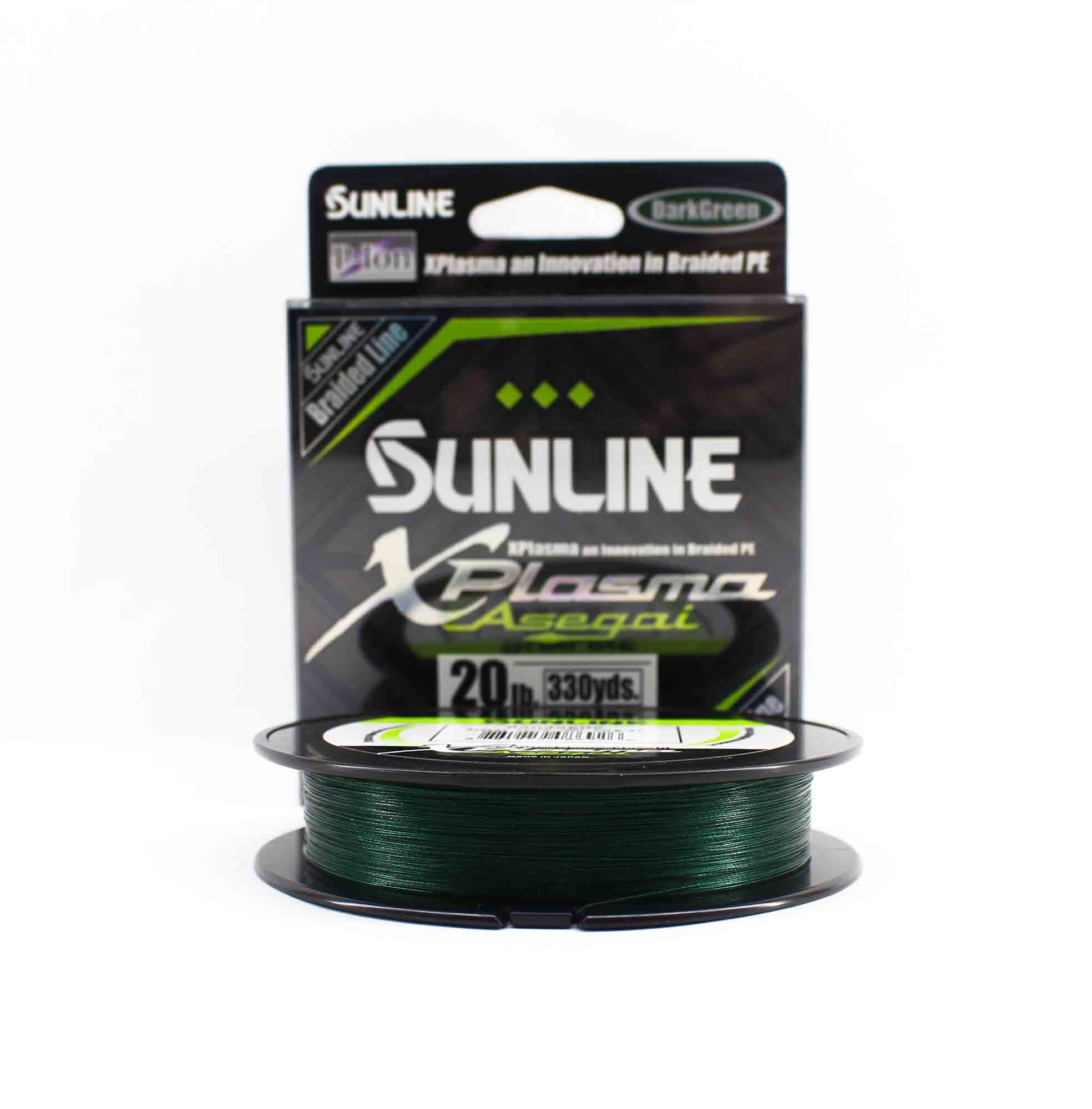 Sunline P.E Line Asegai Xplasma 330yds P.E 2 20lb Dark Green (6926)