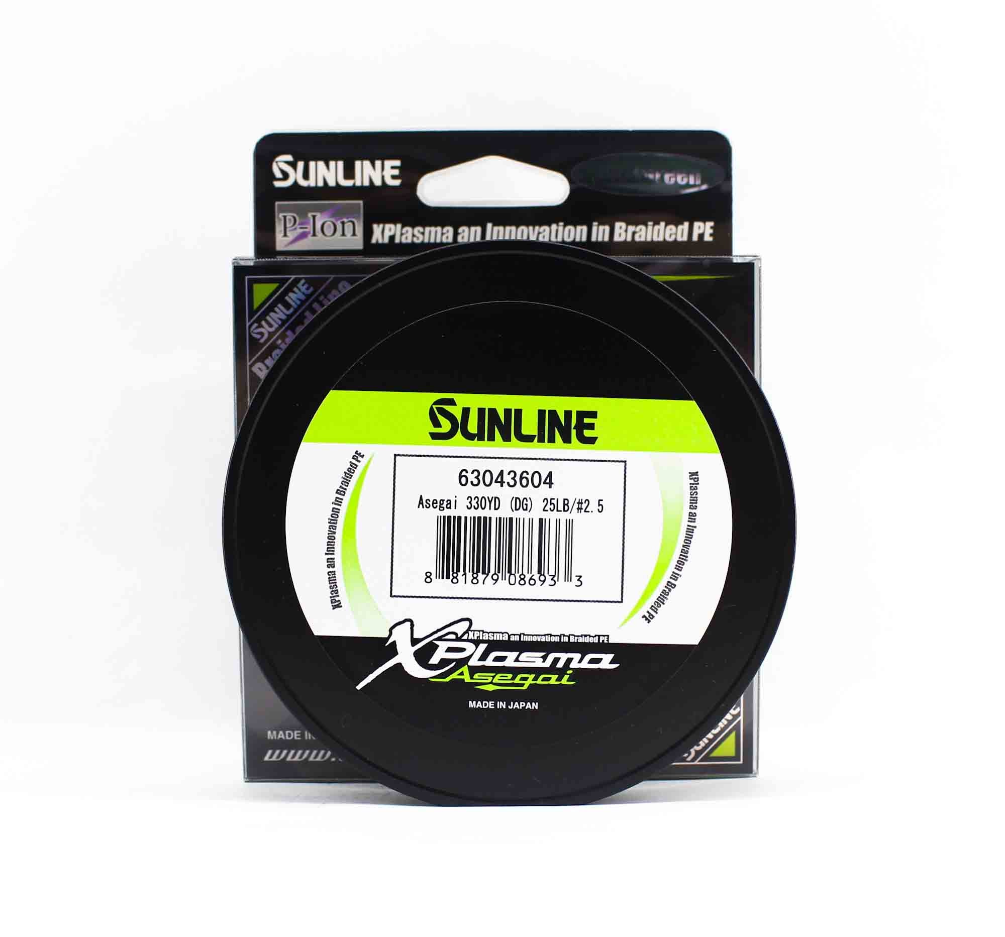 Sunline P.E Line Asegai Xplasma 330yds P.E 2.5 25lb Dark Green (6933)