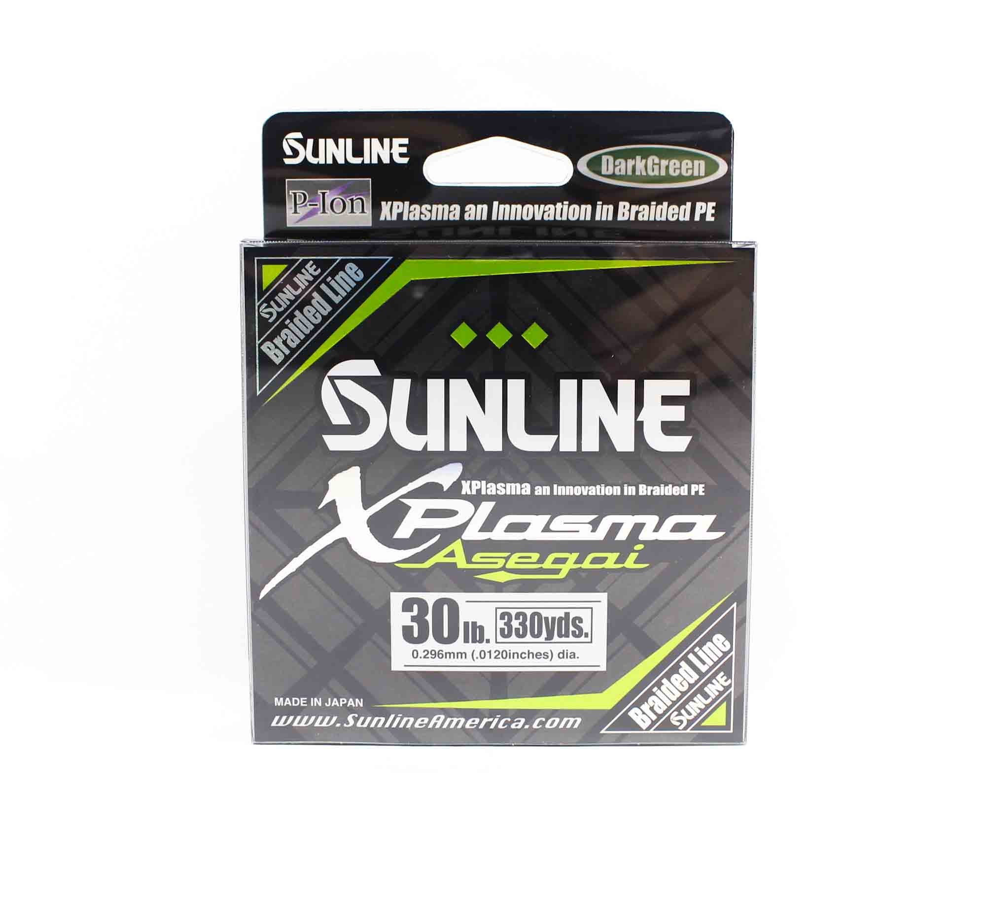 Sunline P.E Line Asegai Xplasma 330yds P.E 3 30lb Dark Green (6940)
