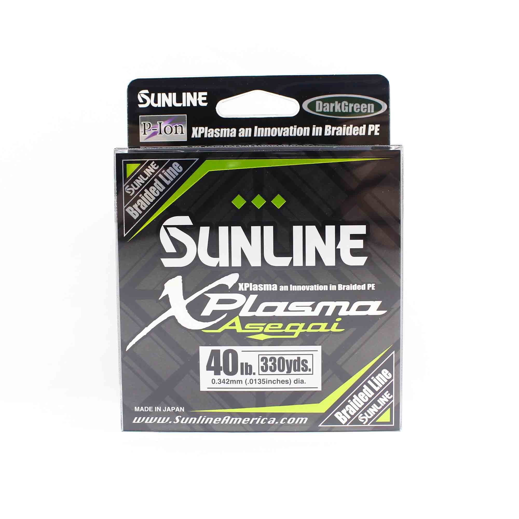 Sunline P.E Line Asegai Xplasma 330yds P.E 4 40lb Dark Green (6957)