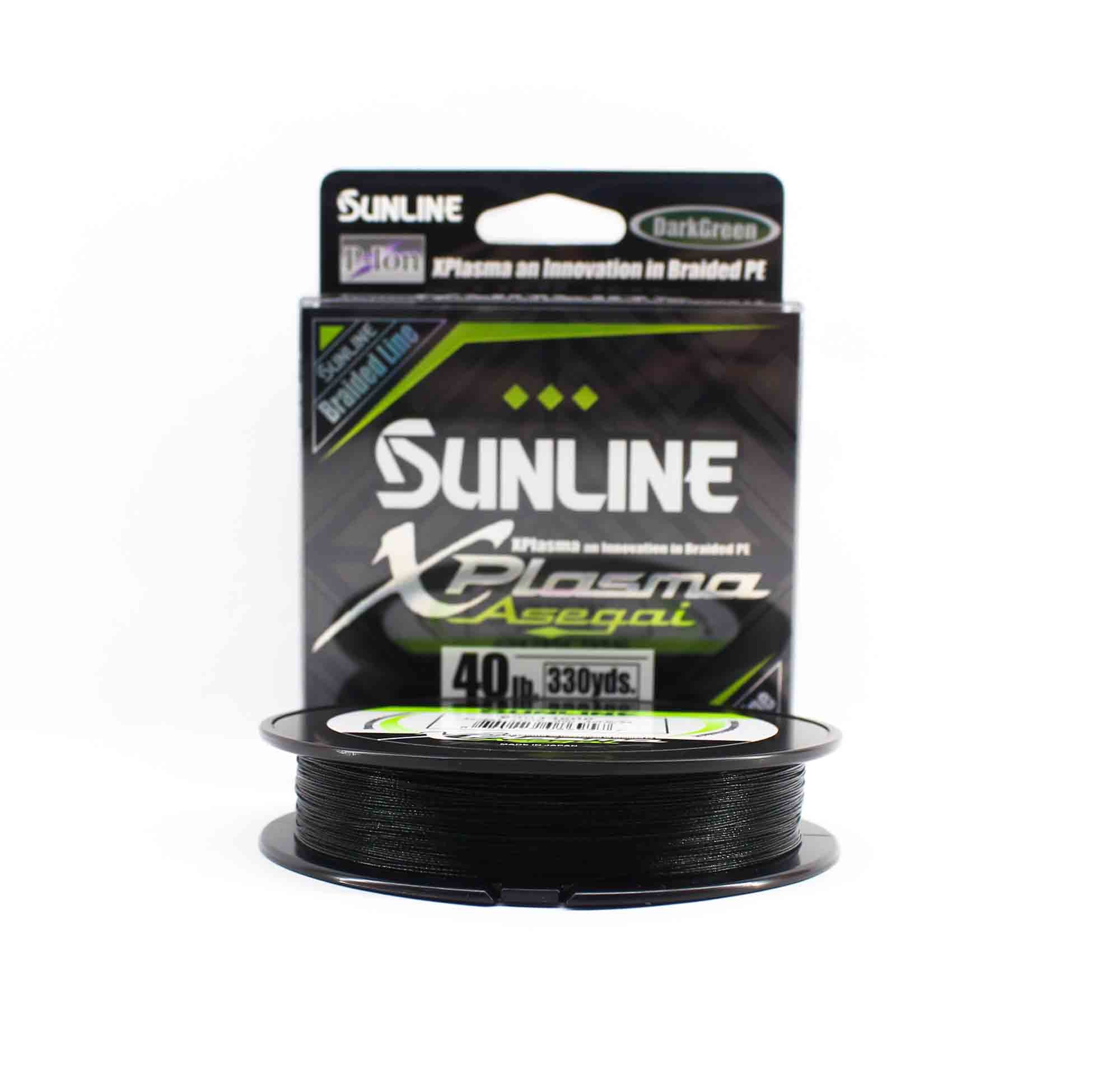 Sunline P.E Line Asegai Xplasma 330yds P.E 4 40lb Dark Green (6957)