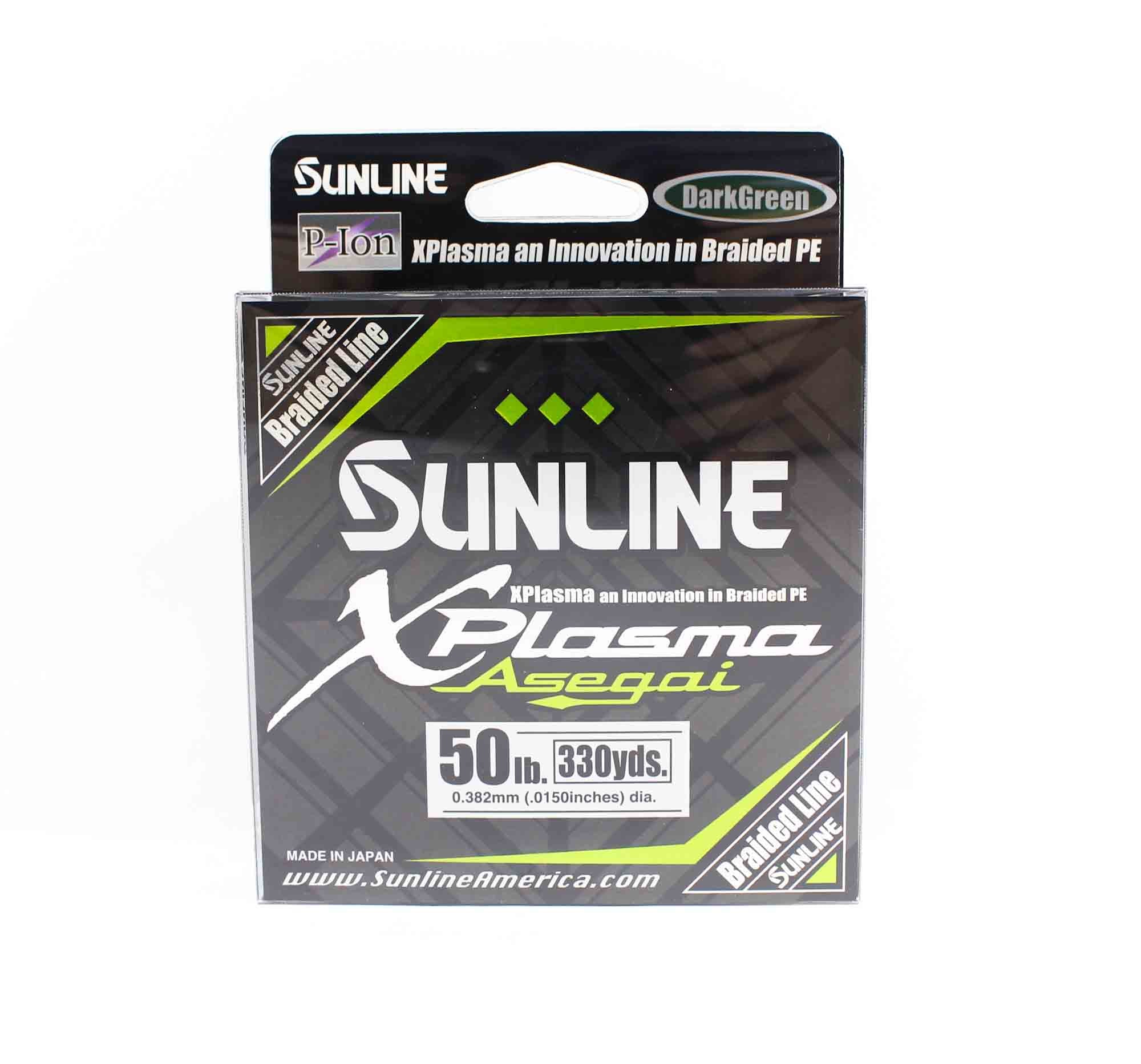 Sunline P.E Line Asegai Xplasma 330yds P.E 5 50lb Dark Green (6964)