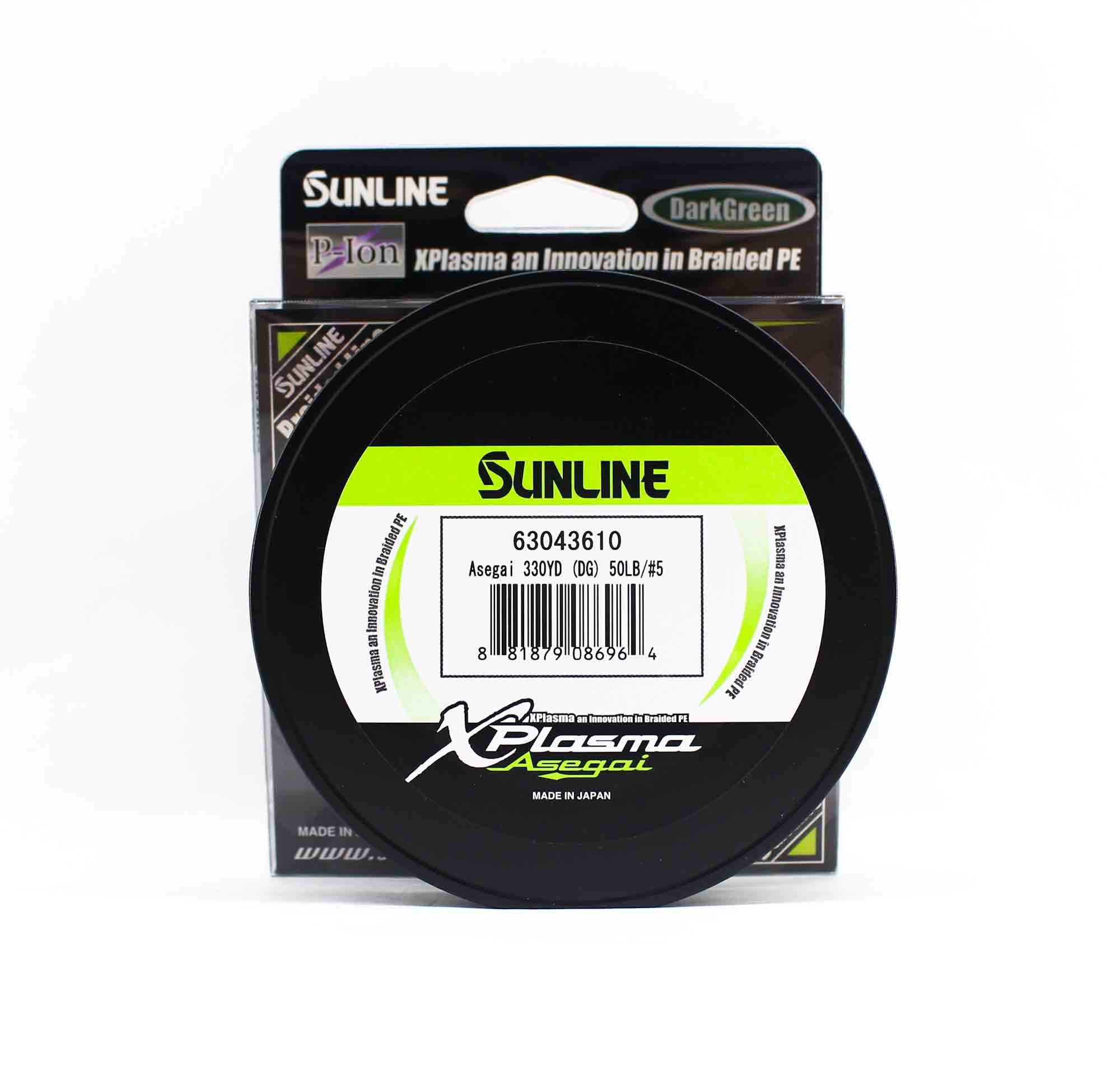 Sunline P.E Line Asegai Xplasma 330yds P.E 5 50lb Dark Green (6964)