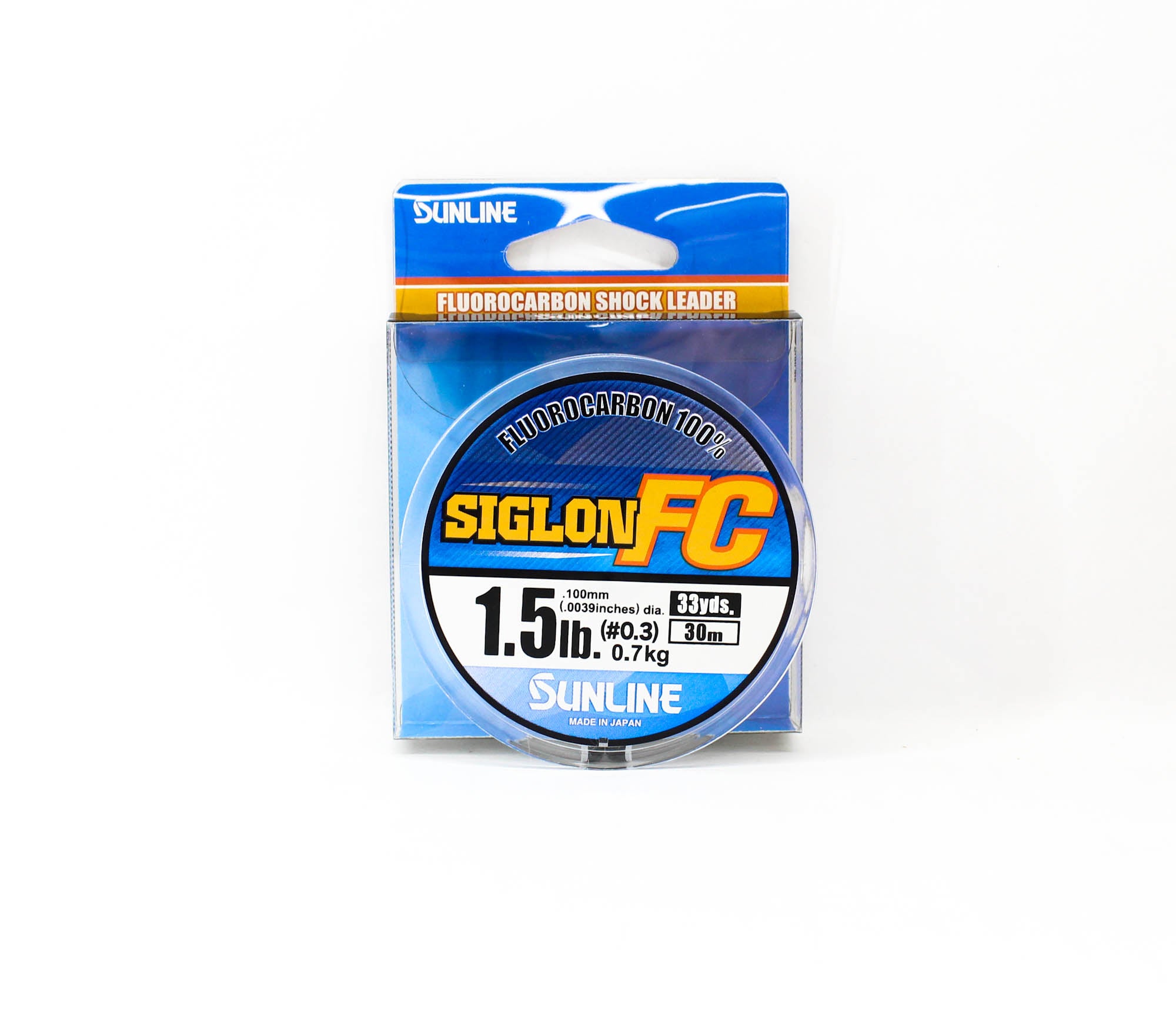Sunline Fluorocarbon Leader Siglon FC 100% 30m 1.5lb Diameter 0.1mm (8104)